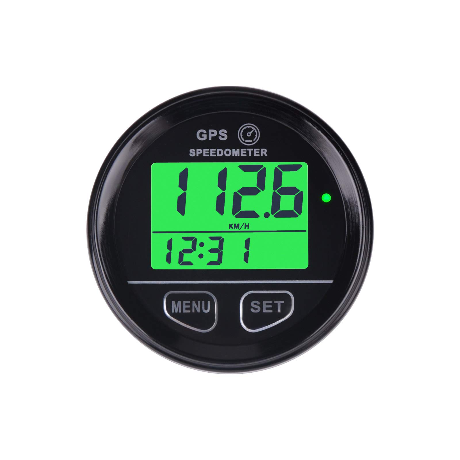 Runleader Digital Speed Gauge - Real-Time Speedometer with Overspeed Alarm & Battery Voltage Monitor for Motorcycle, ATV, Racing Car, Go-Kart, Scooter - Perfect for Racing, Off-Road Adventures & Performance Tuning