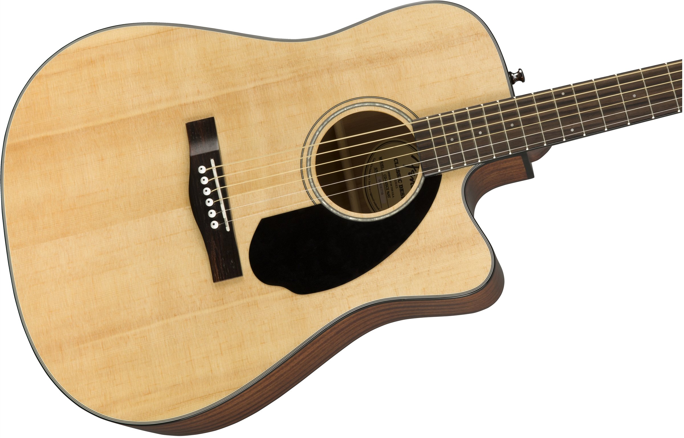 Fender CD-60SCE Solid Top Dreadnought Acoustic-Electric Guitar Bundle - Natural Finish with Gig Bag, Tuner, Strap & Accessories | Perfect for Beginners, Live Performances & Home Practice