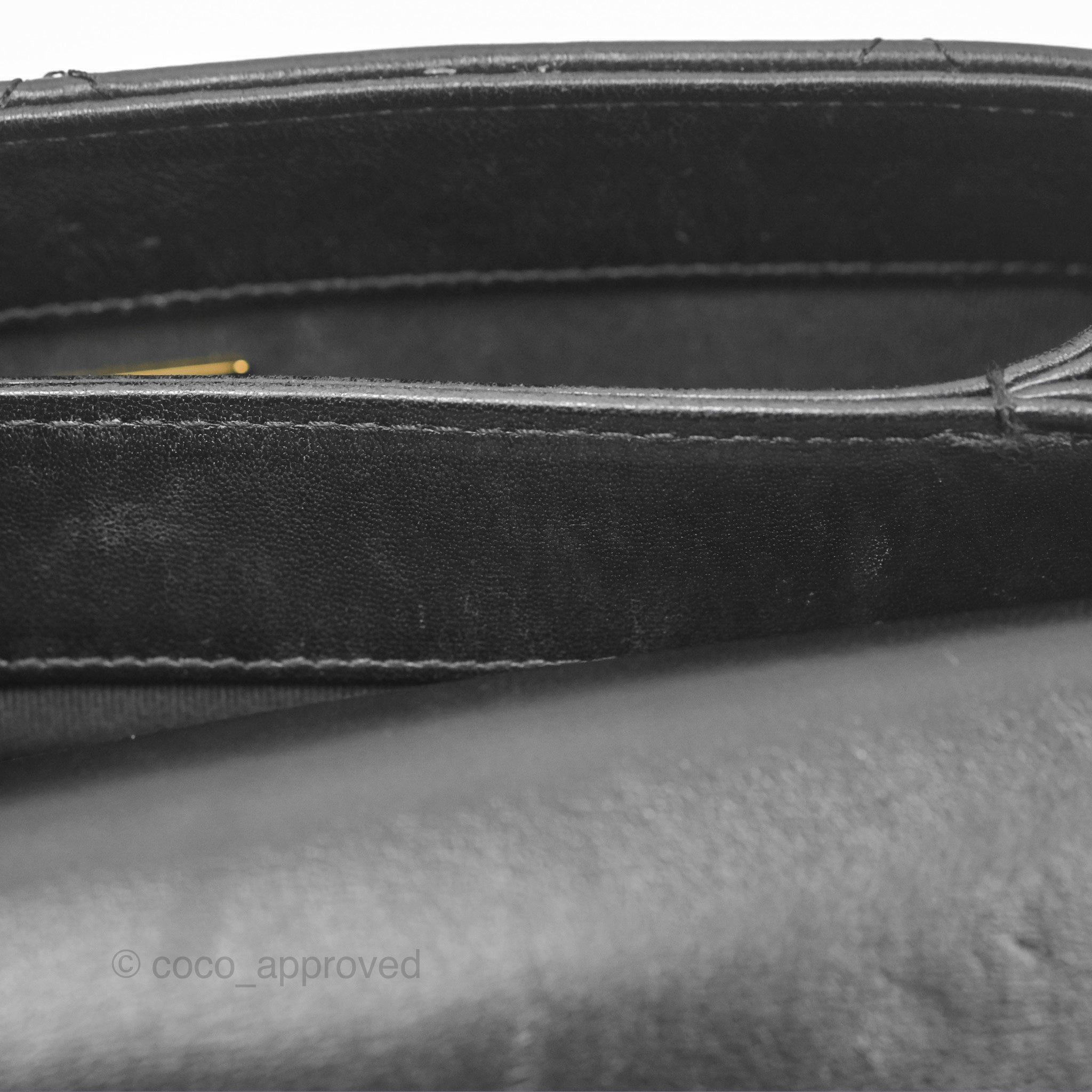Chanel Classic Flap Bag with Chain Handle - Black Goatskin Leather & Gold Hardware | Luxury Shoulder Bag for Women, Perfect for Evening Events & Date Nights