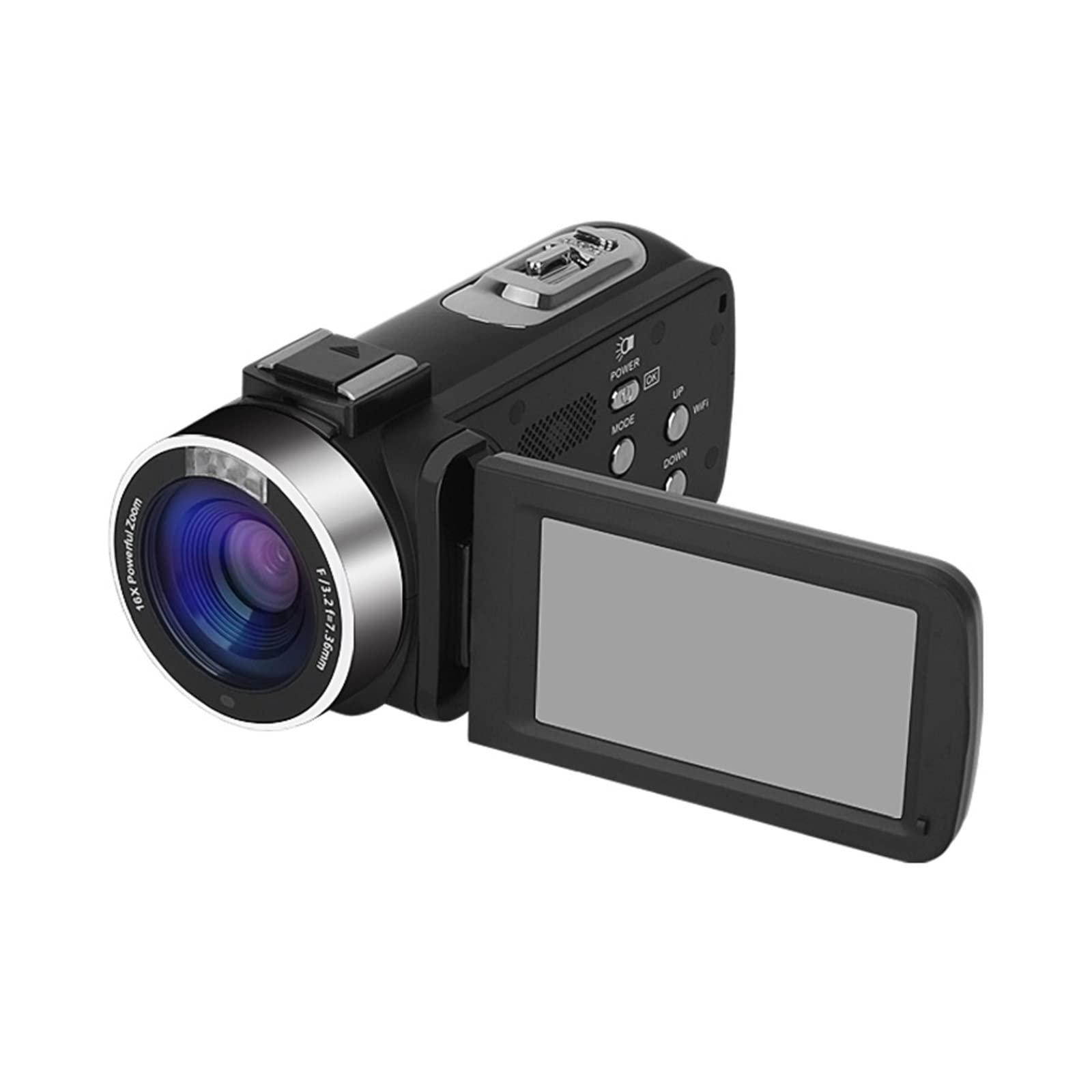 BODORME 4K Camcorder - 18X Zoom, Time-Lapse, Webcam for Vlogging & Streaming