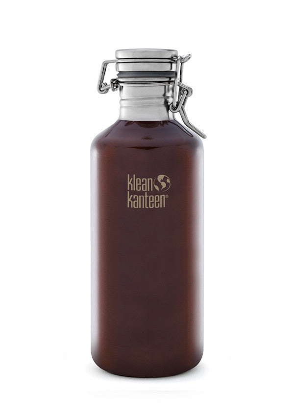 Klean Kanteen 40oz (1182mL) Stainless Steel Growler - Insulated Beer Bottle for Camping, Hiking & Outdoor Adventures
