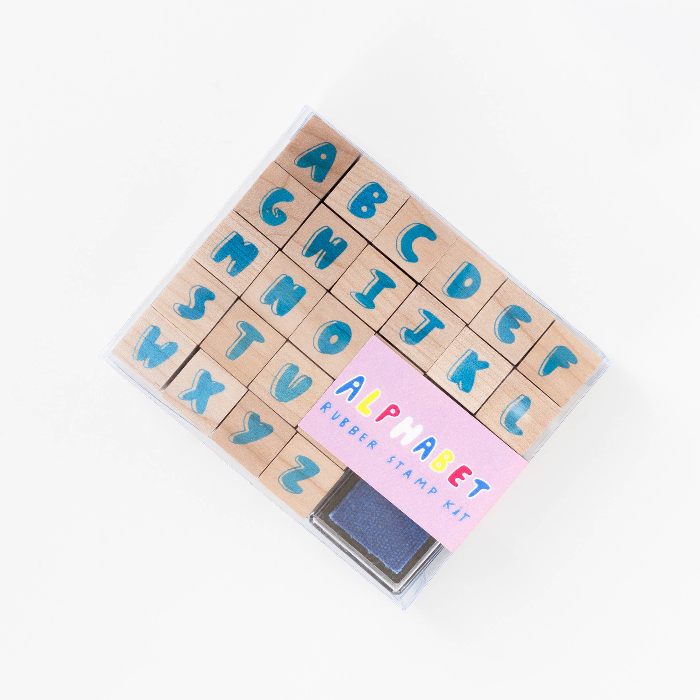 Alphabet Stamp Kit for Kids - ABC Letter Stamps Set with Ink Pad - Perfect for DIY Crafts, Scrapbooking, and Personalized Gifts