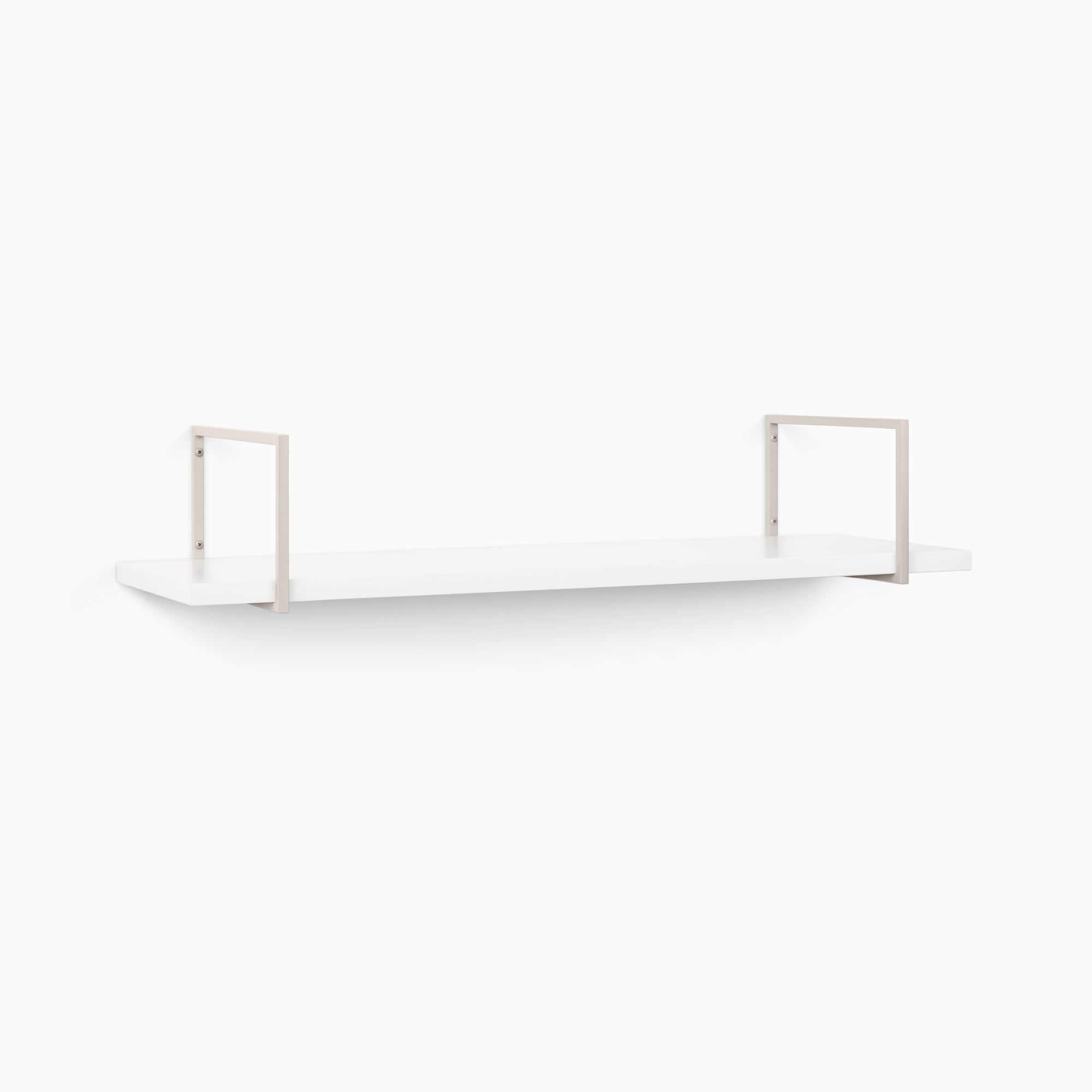 Bart White Wall Shelf - Modern Floating Shelf for Living Room, Bedroom, Kitchen | Sturdy & Stylish Storage Solution for Home Decor