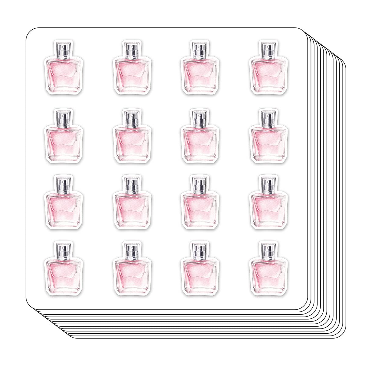 208-Pack Perfume Scented Makeup Planner Stickers - 0.5 Inch Monthly Calendar Stickers for Scrapbooking, Bullet Journaling & DIY Crafting - Perfect for Beauty Planners, Memory Books & Gift Decorations