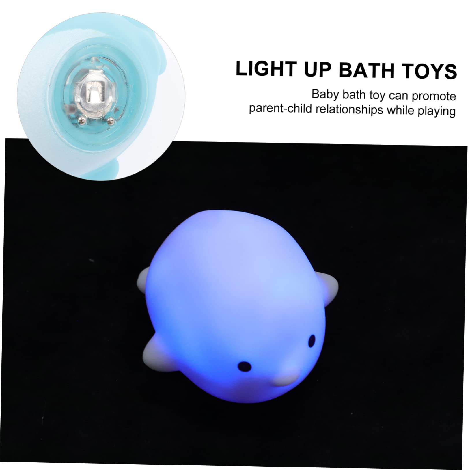 FAVOMOTO 20 Pack LED Bath Toys for Kids - Waterproof Floating Light Up Bathtub Toys for Toddlers & Babies - Fun Bath Time Sensory Play, Pool Party, and Nighttime Glow in the Dark Activities