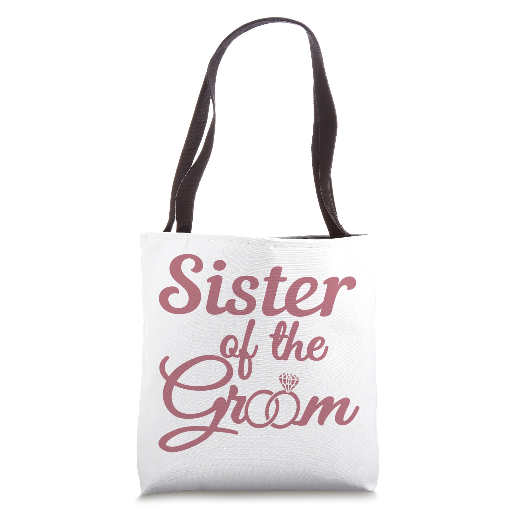 Sister of the Groom Wedding Tote Bag - Bridal Shower Party Matching Gift - Perfect for Bachelorette Parties, Rehearsal Dinners & Bridesmaid Gifts