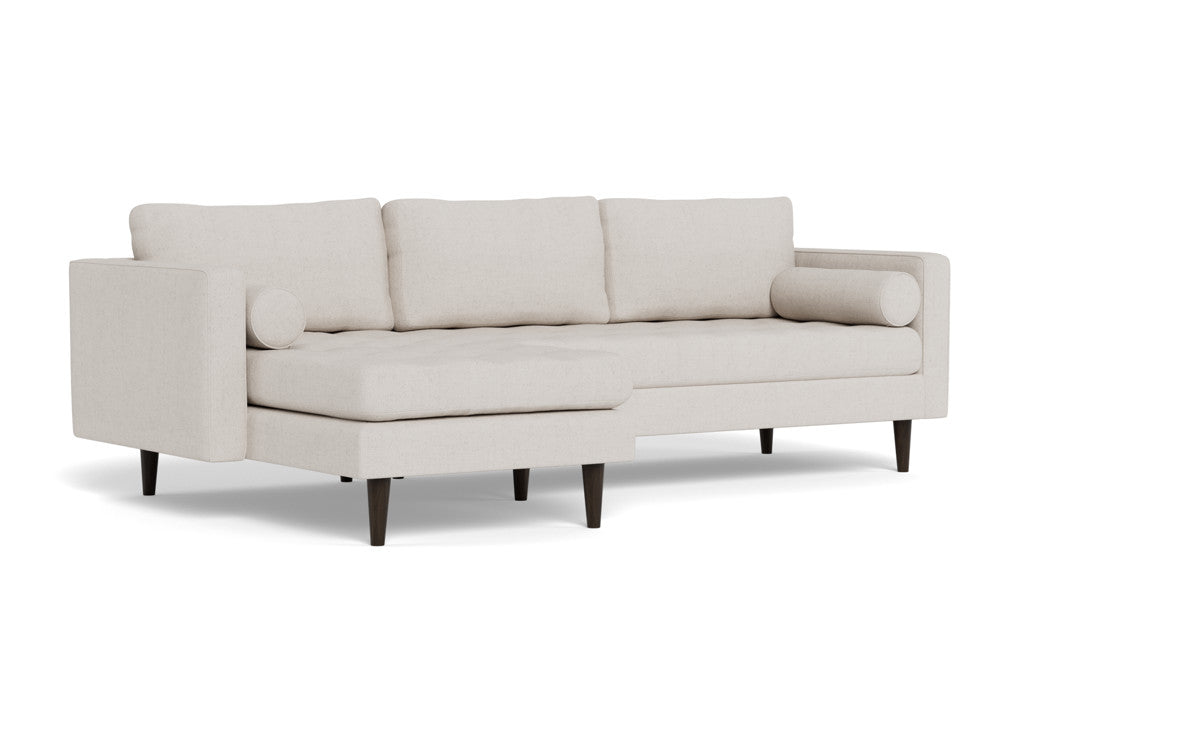 Ladybird 102 Left Chaise Sectional Sofa - Modern L-Shaped Couch with Chaise Lounge, Soft Fabric Upholstery, Comfortable Living Room Furniture for Small Spaces, Apartments & Home Theater Seating