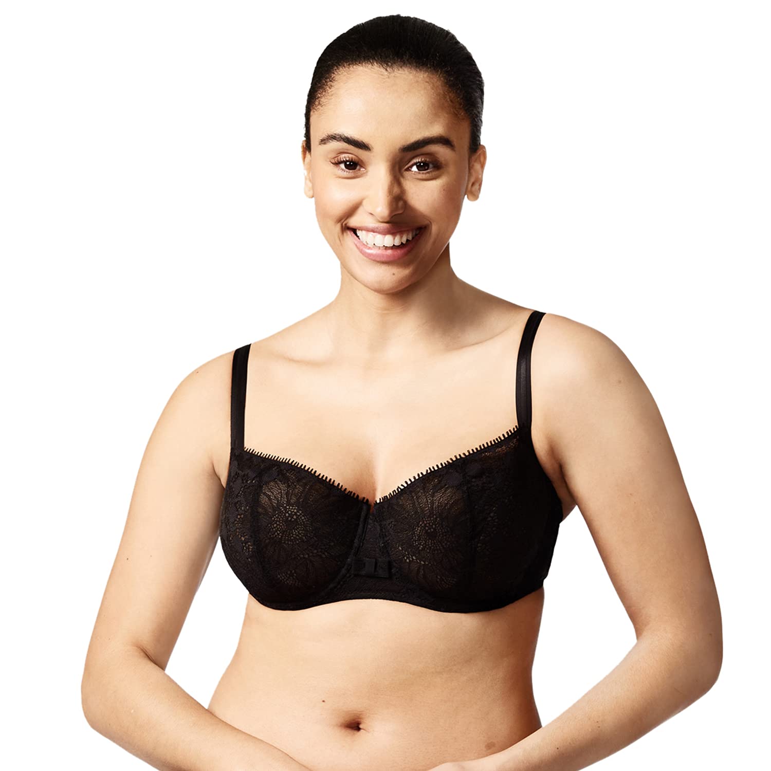 Chantelle Women's Day to Night Lace Unlined Demi Bra - Comfortable Seamless Underwire Bra for Everyday Wear & Special Occasions