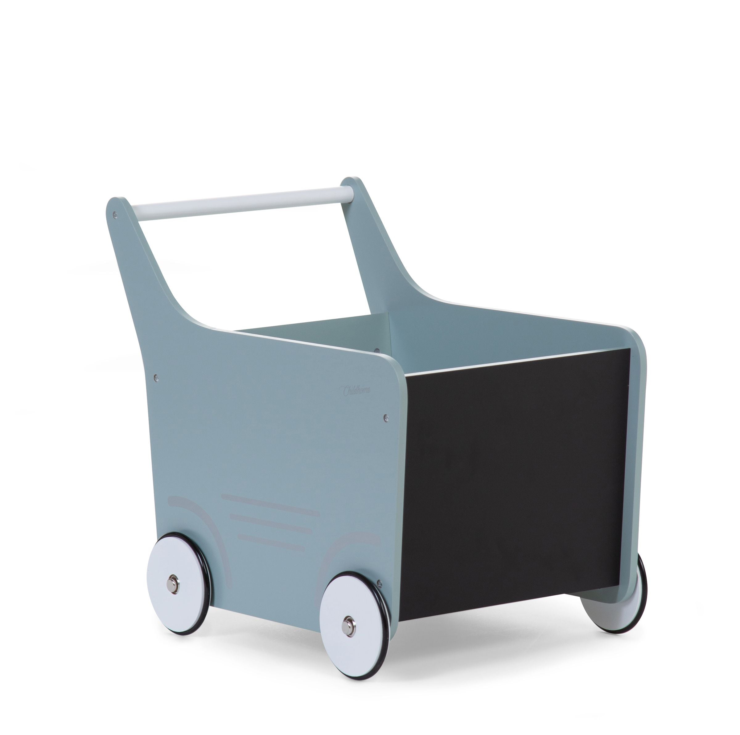 Childhome Wooden Stroller - Premium Baby Pushchair with Adjustable Handle & Smooth Wheels - Perfect for Newborns, Toddlers & Outdoor Walks in Park or Shopping Mall