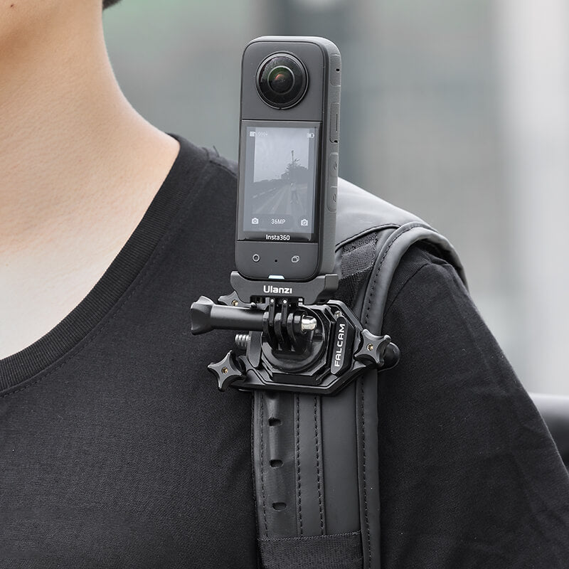 Ulanzi 3-in-1 Quick Release Adapter Compatible with Insta360 X4/X3/X2 (Model C041GBB1) - Perfect for Vlogging, Travel & Action Camera Mounting