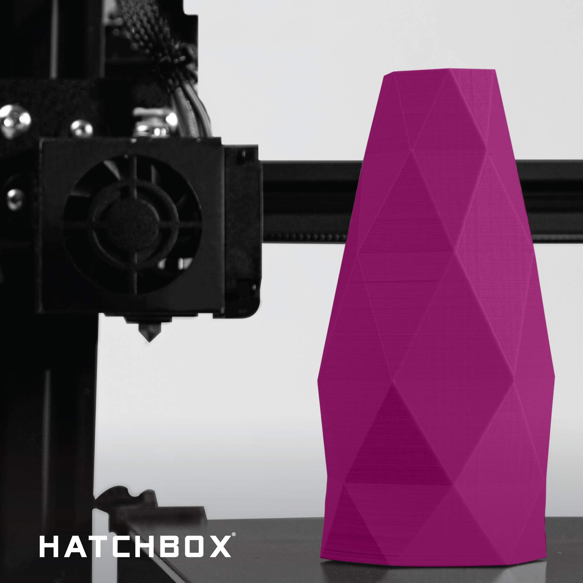 HATCHBOX ABS 3D Printer Filament 1kg Spool - 3.00mm Diameter, +/- 0.05mm Accuracy, Purple (ABS-1KG3.00-PUR) - Perfect for 3D Printing Models, Prototypes & DIY Projects