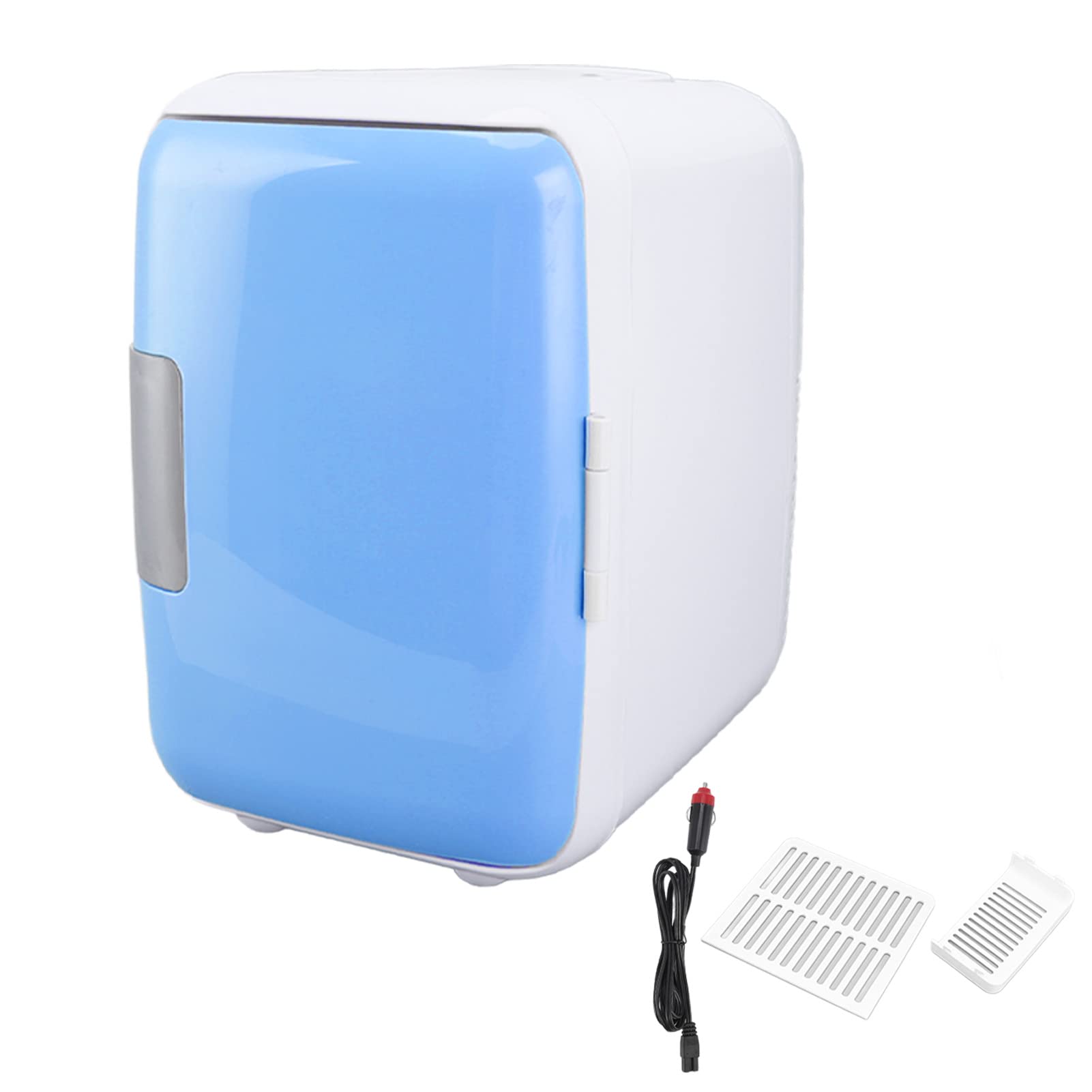 Zerodis 4L Mini Fridge - Portable Skincare & Cosmetic Refrigerator with Cooling/Warming Function for Beverages, Food & Water - Perfect for Car, Office, Dorm & Home Use (Blue)