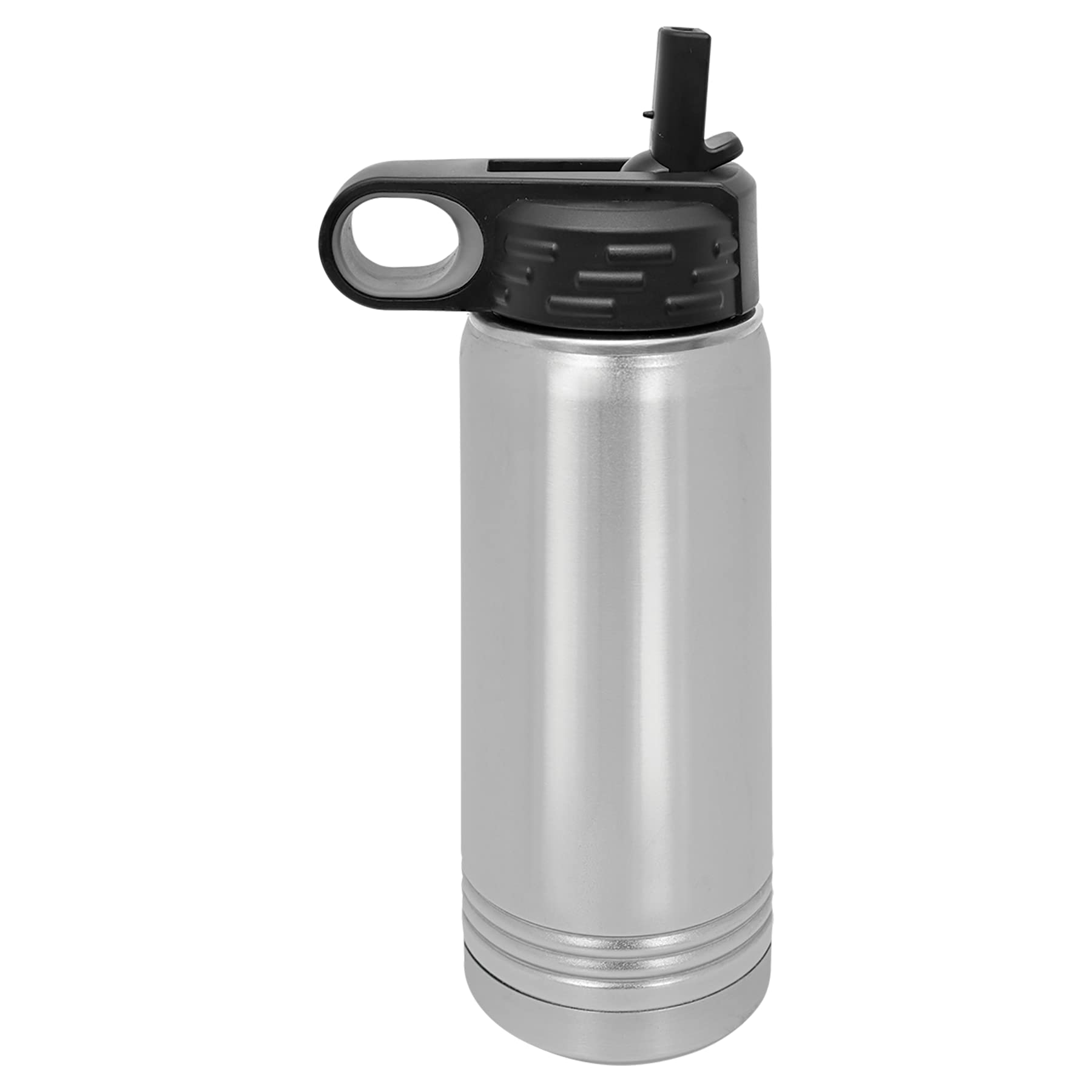 Polar Camel 40 oz Stainless Steel Water Bottle with Flip Top Lid & Straw - Insulated, Leak Proof, BPA Free - Perfect for Gym, Hiking, Camping & Outdoor Activities