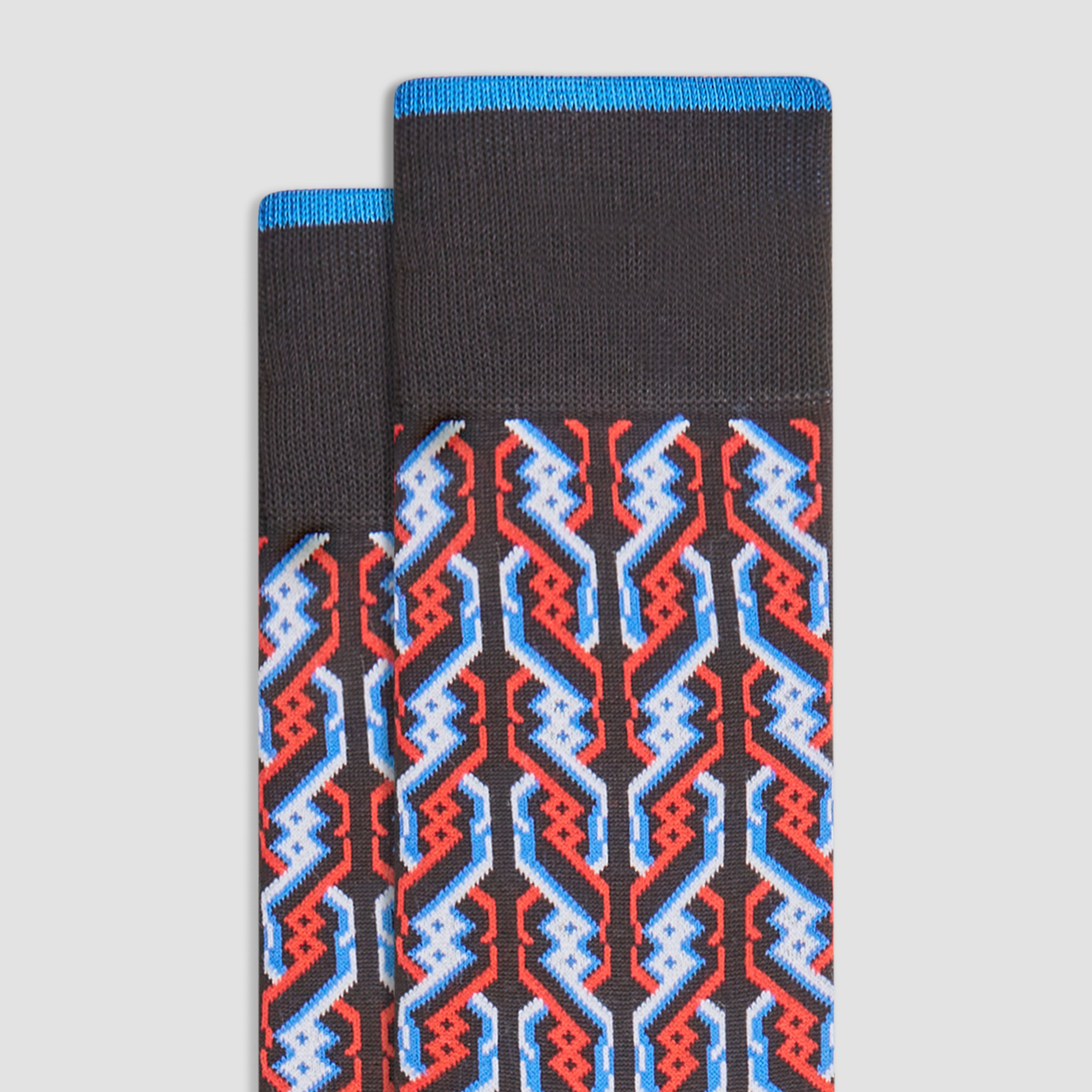 Striped Cable Knit Mid Calf Socks for Women - Comfortable Crew Socks for Winter, Hiking & Casual Wear