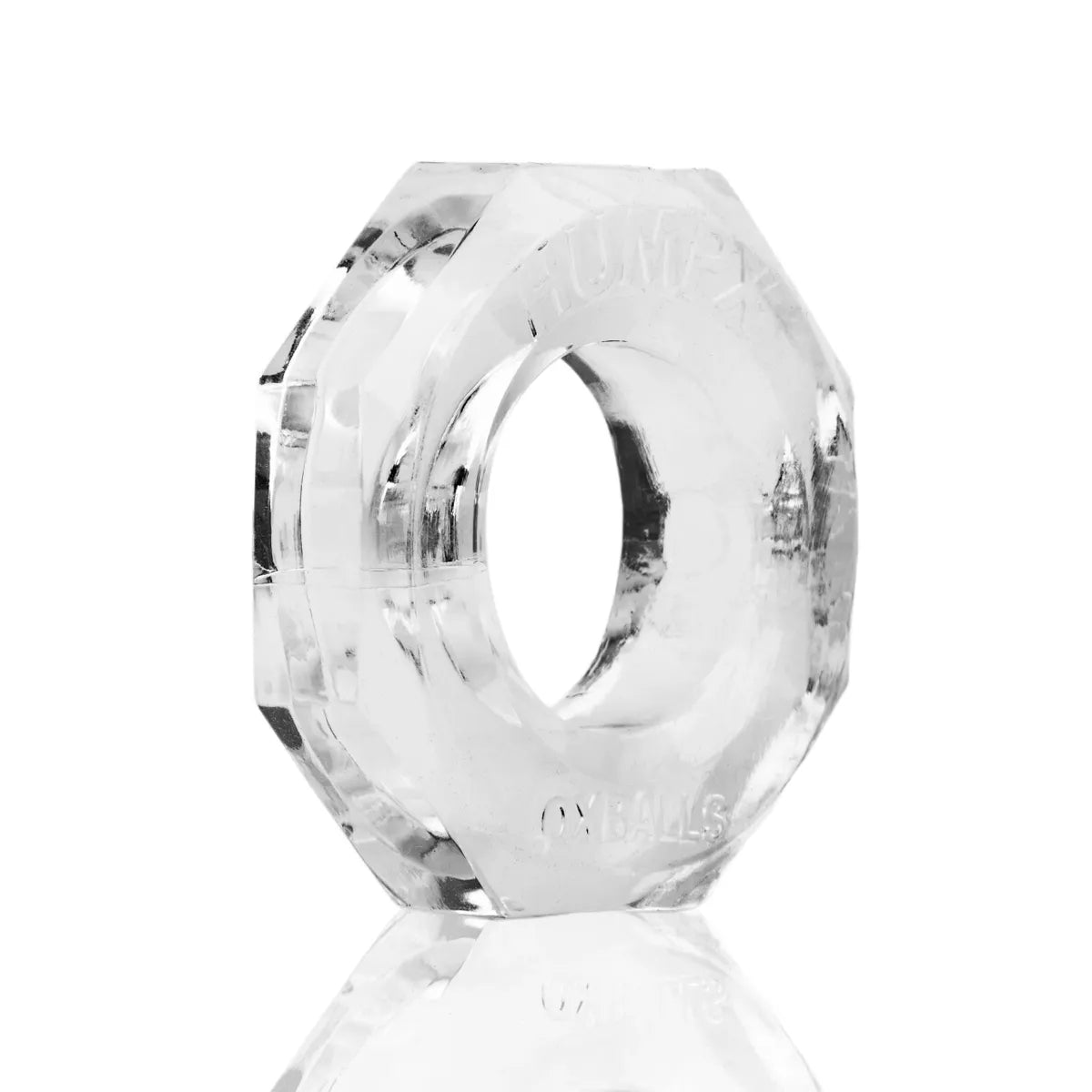 Oxballs HumpX Large Clear Cock Ring for Men - Enhances Pleasure & Performance, Comfortable Silicone Stretchy Design for Couples & Solo Play