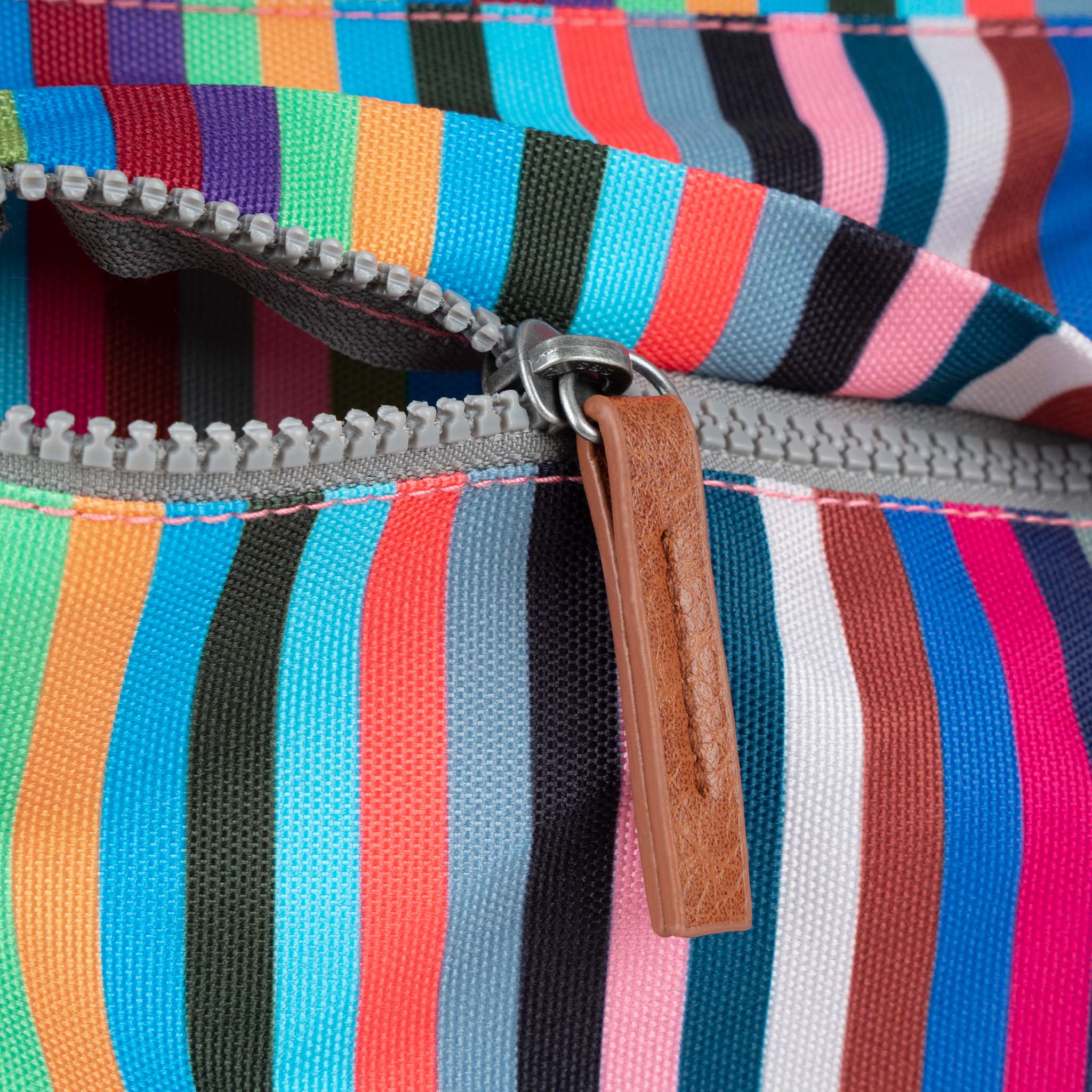 Kennington B Multi Stripe Recycled Canvas Tote Bag - Eco-Friendly Fashion Accessory for Work, Travel & Shopping