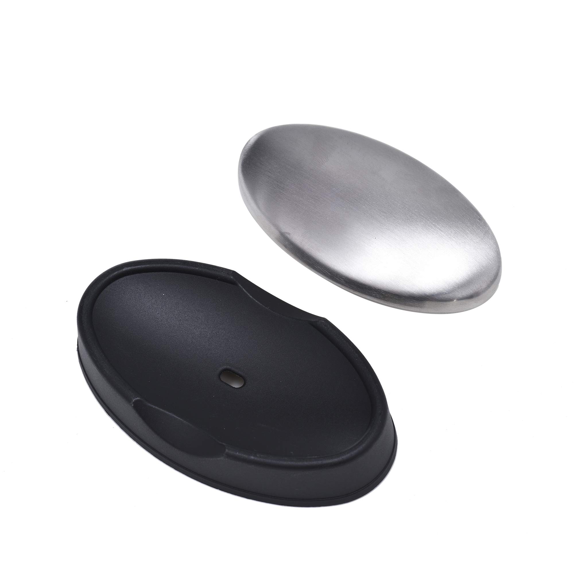 DOMG 2 Pack Stainless Steel Soap Bar - Magic Odor Eliminator for Hands | Removes Onion, Fish & Garlic Smells | Kitchen & Outdoor Use for Cooking, Camping & Fishing