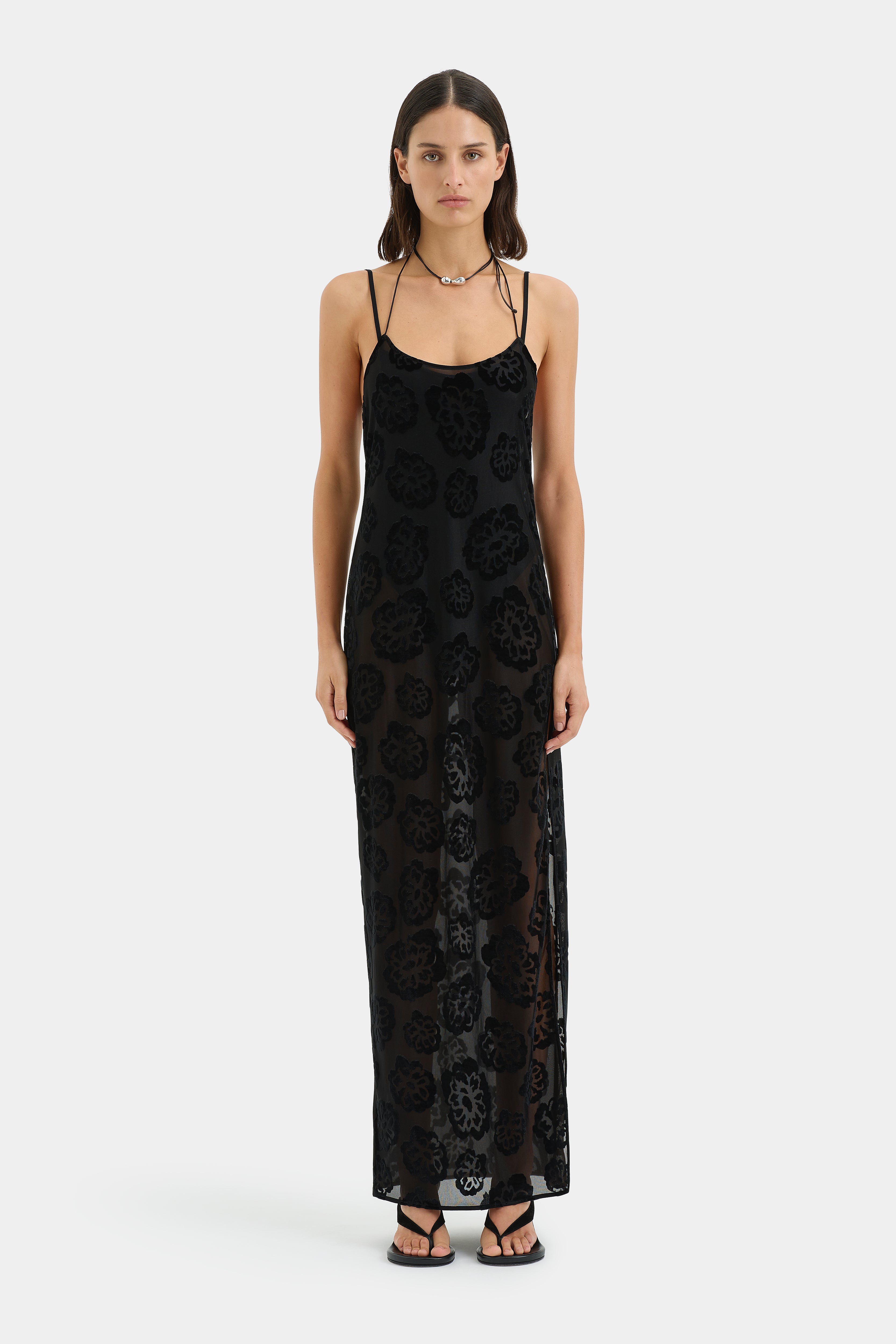 Vittoria Midi Dress for Women - Elegant Flowy Summer Dress with V-Neck & Ruffle Sleeves - Perfect for Beach Vacations, Date Nights & Casual Outings