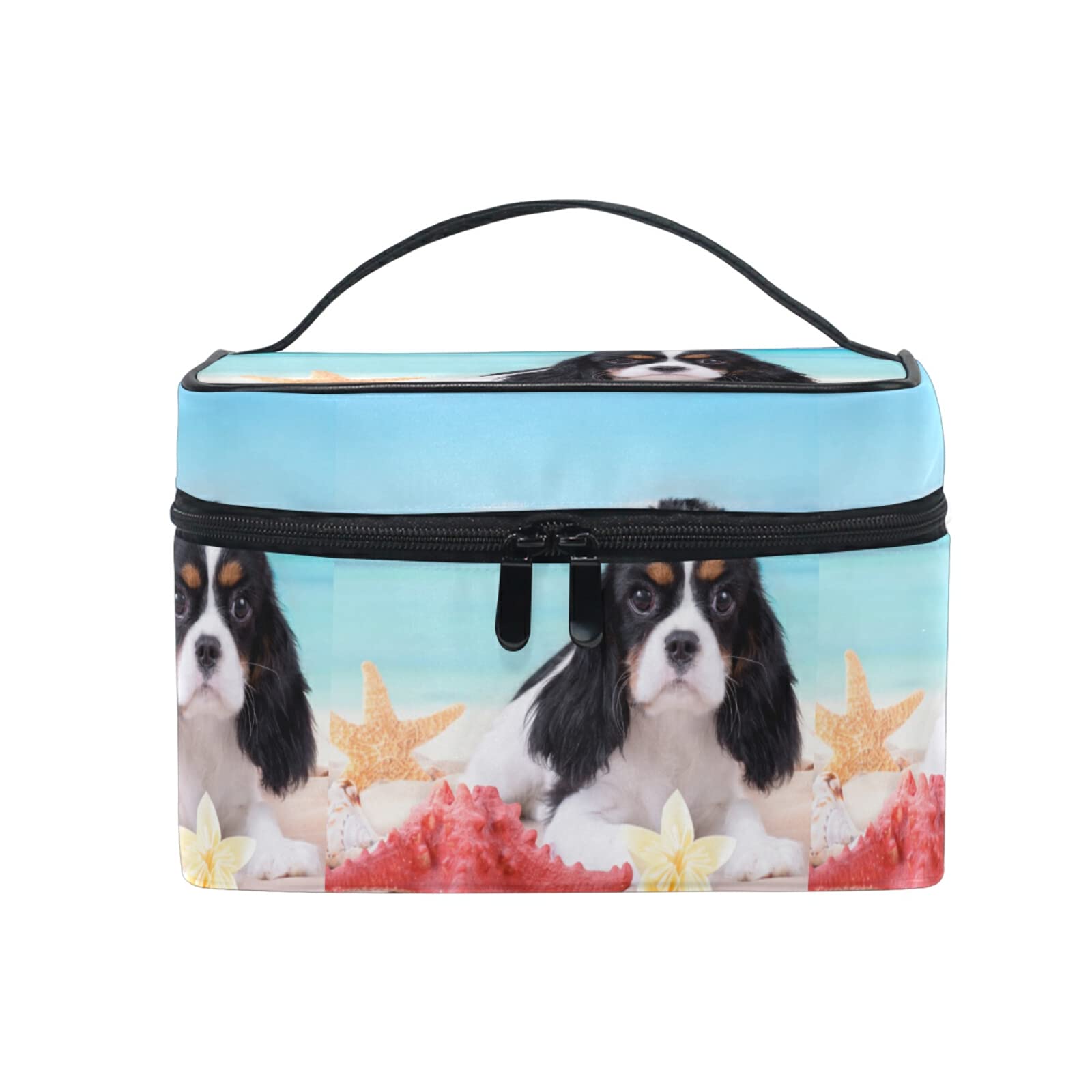 Cute Pug Dog Shell Makeup Bag for Women - Waterproof Cosmetic Organizer & Travel Toiletry Case - Perfect for Travel, Gym, and Daily Makeup Storage
