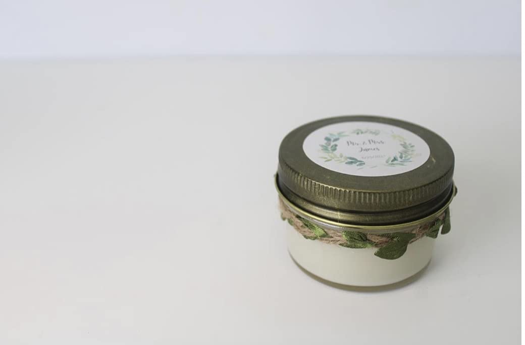 Personalized Wedding Favor Candles - Custom Scented Soy Candles for Guests - Pack of 50 - Perfect for Bridal Showers, Receptions & Thank You Gifts