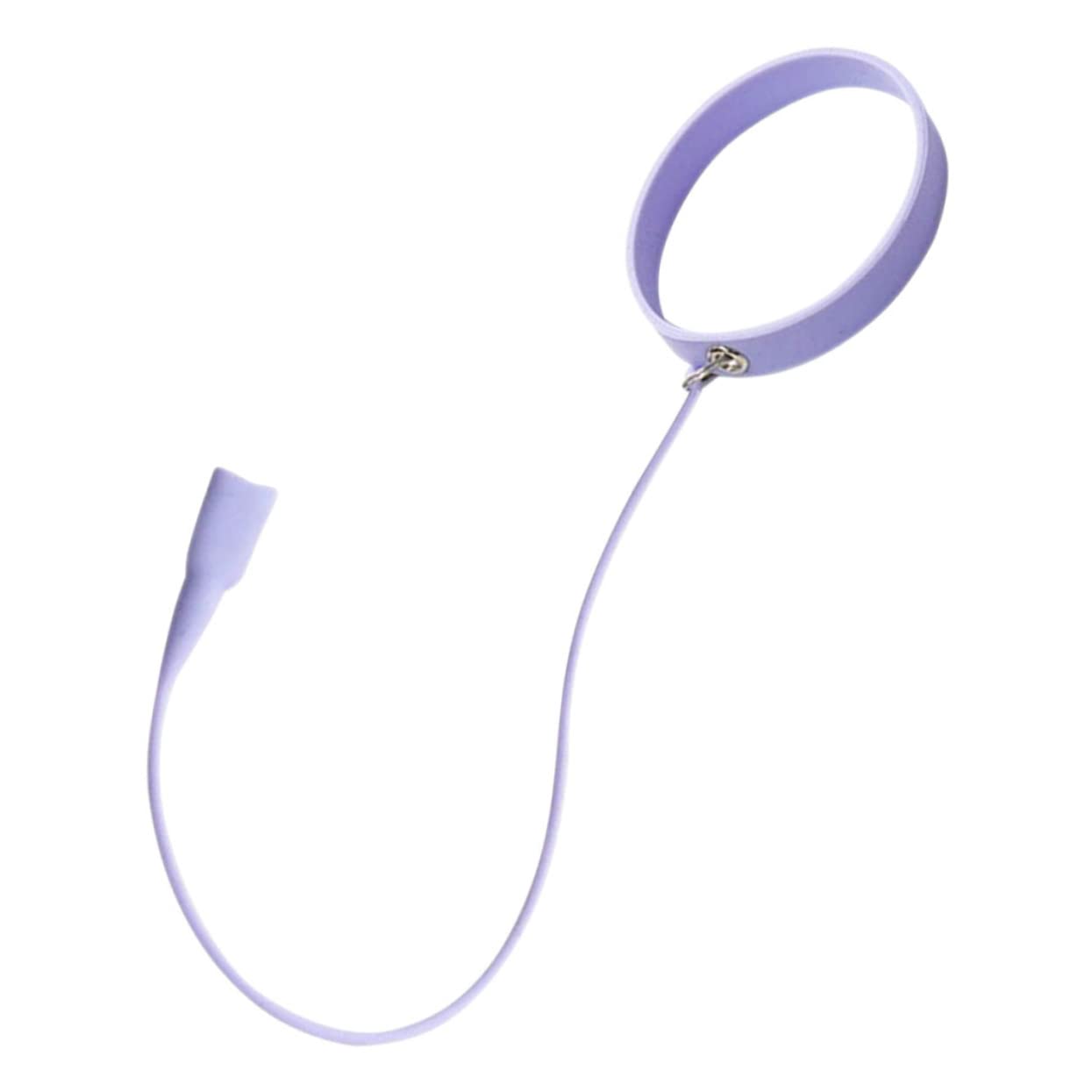 Professional Eyelash Extension Tweezers with Silicone Bracelet - Ergonomic Lash Wristband for Precise Eyelash Application - Perfect for Salon & Home Use (Purple)