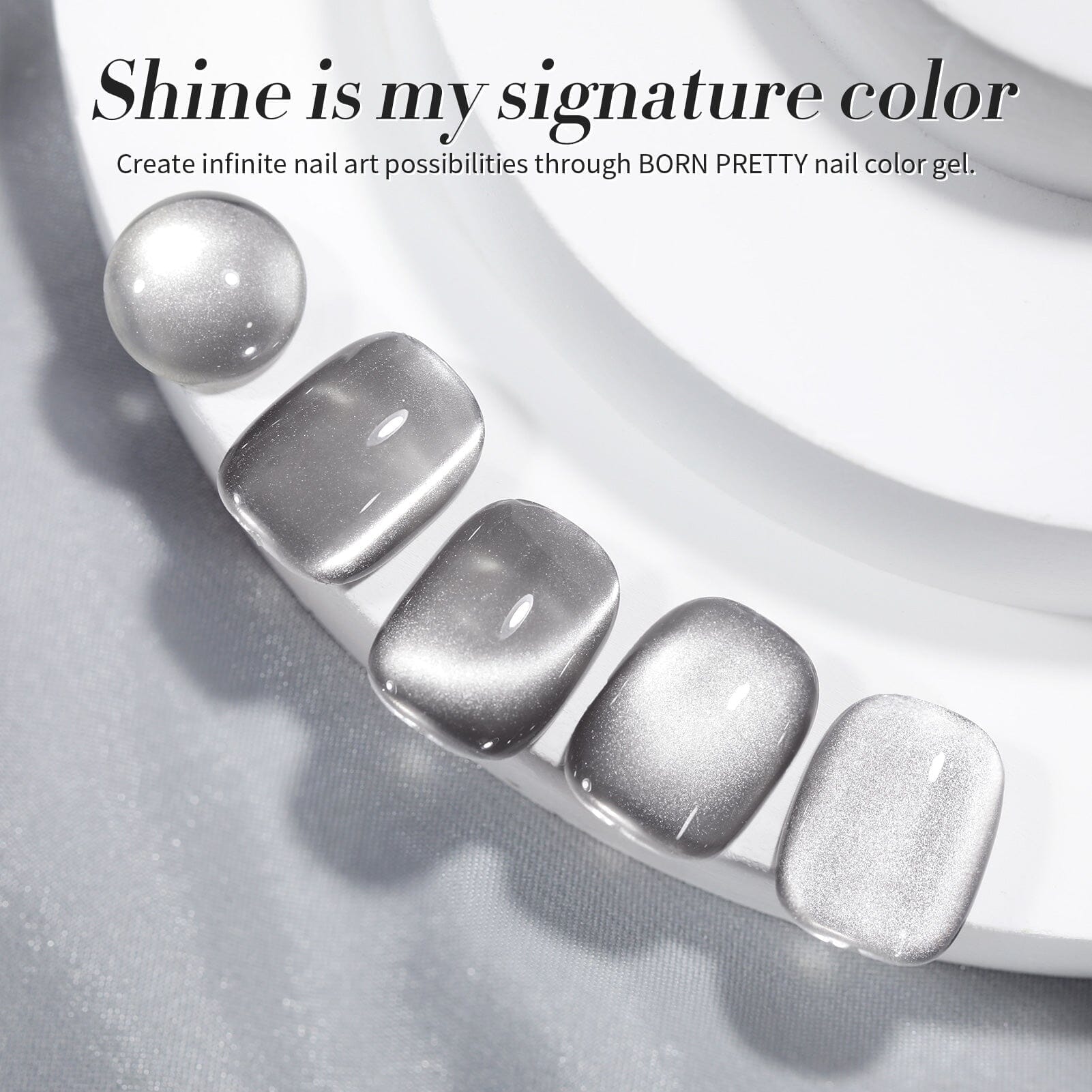 Gray Moonlight Cat Magnetic Gel Polish 15ml - Long Lasting Nail Polish for Salon Quality Manicures at Home - Perfect for Special Occasions & Everyday Wear