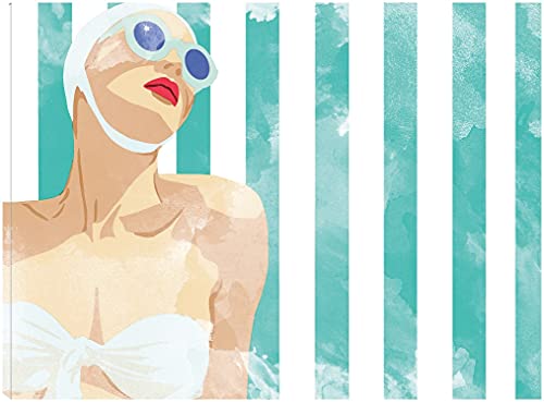 Bathing Beauty On Teal Towel