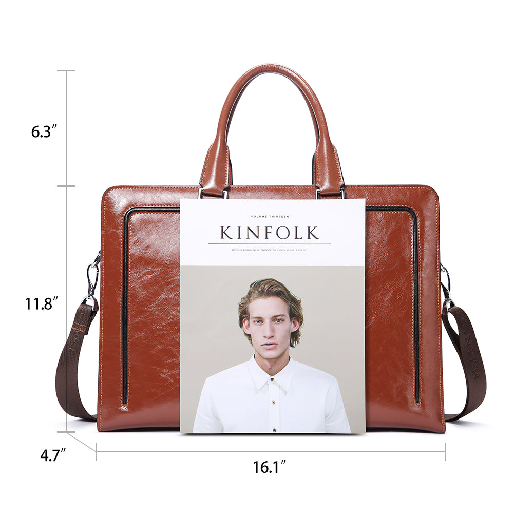 Carol Designer Briefcase for Women - Premium Italian Leather Business Bag - Perfect for Office, Work, and Professional Meetings