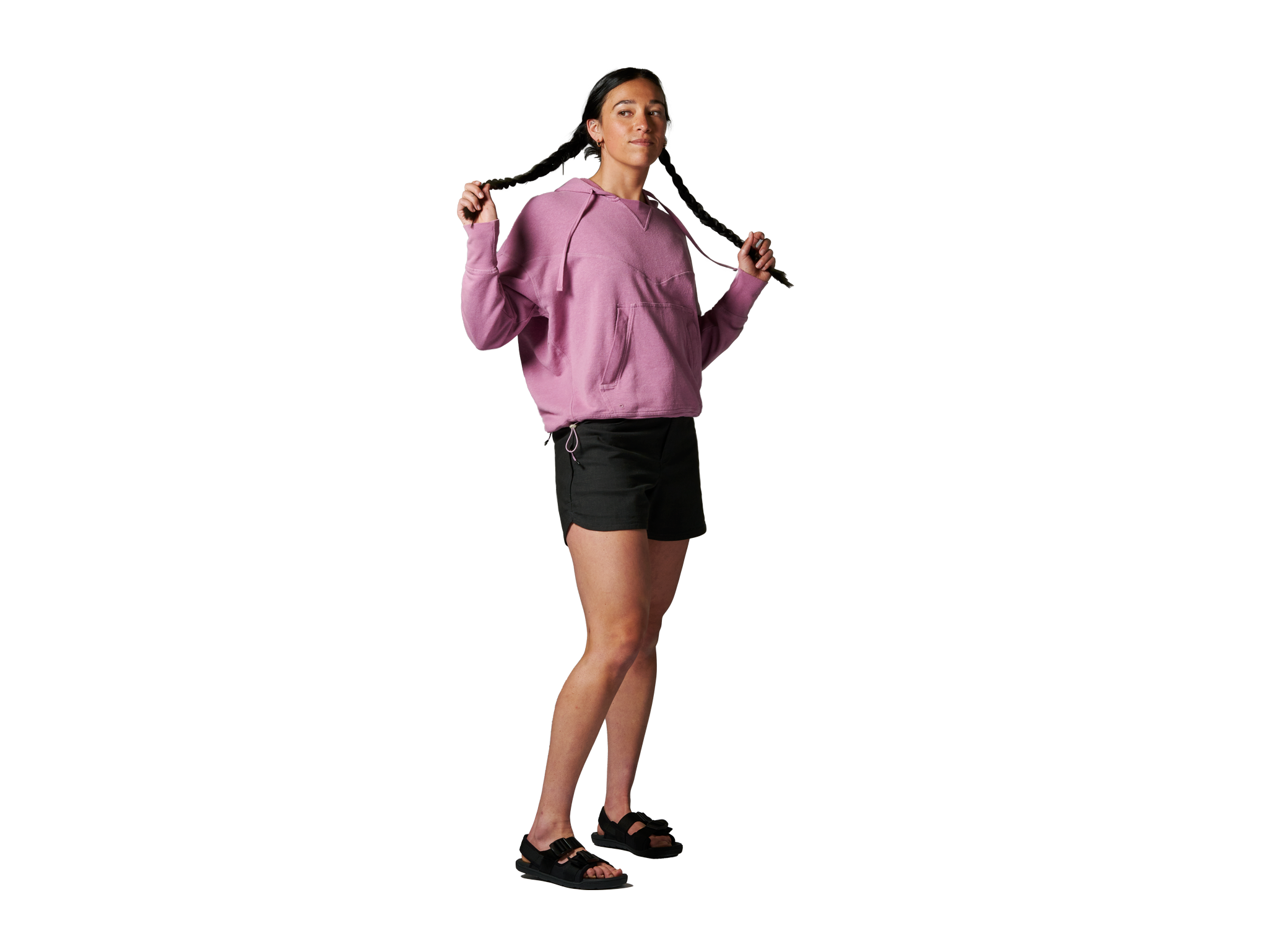 Kinisi Women's Hemp Shorts - Breathable & Comfortable Summer Casual Shorts for Yoga, Beach, and Outdoor Activities