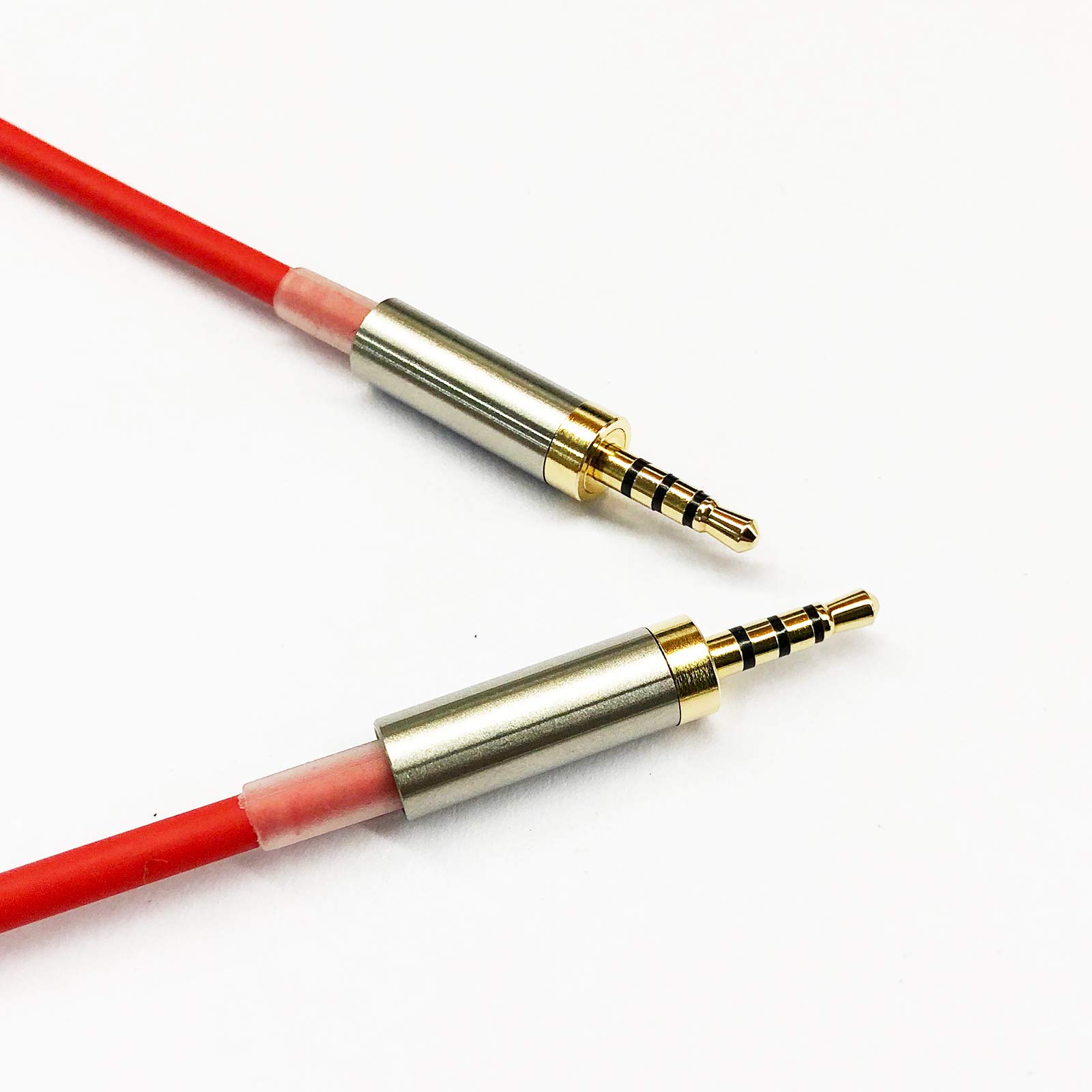 2Pcs Gold 4 Pole 2.5mm Male Headphone Jack Plug - Audio Repair Connector for Soldering Headphones, Earbuds & Headsets - Durable Metal Construction for DIY Fixes & Electronic Projects