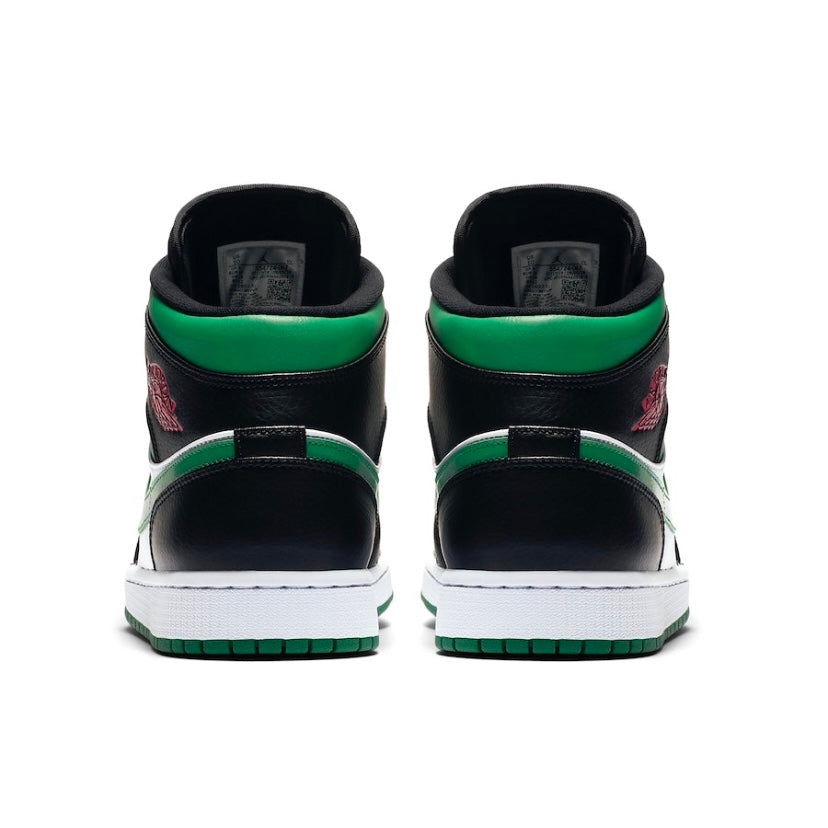 Air Jordan 1 Mid Green Toe Men's Basketball Shoes - Retro Sneakers for Casual Wear & Street Style Fashion