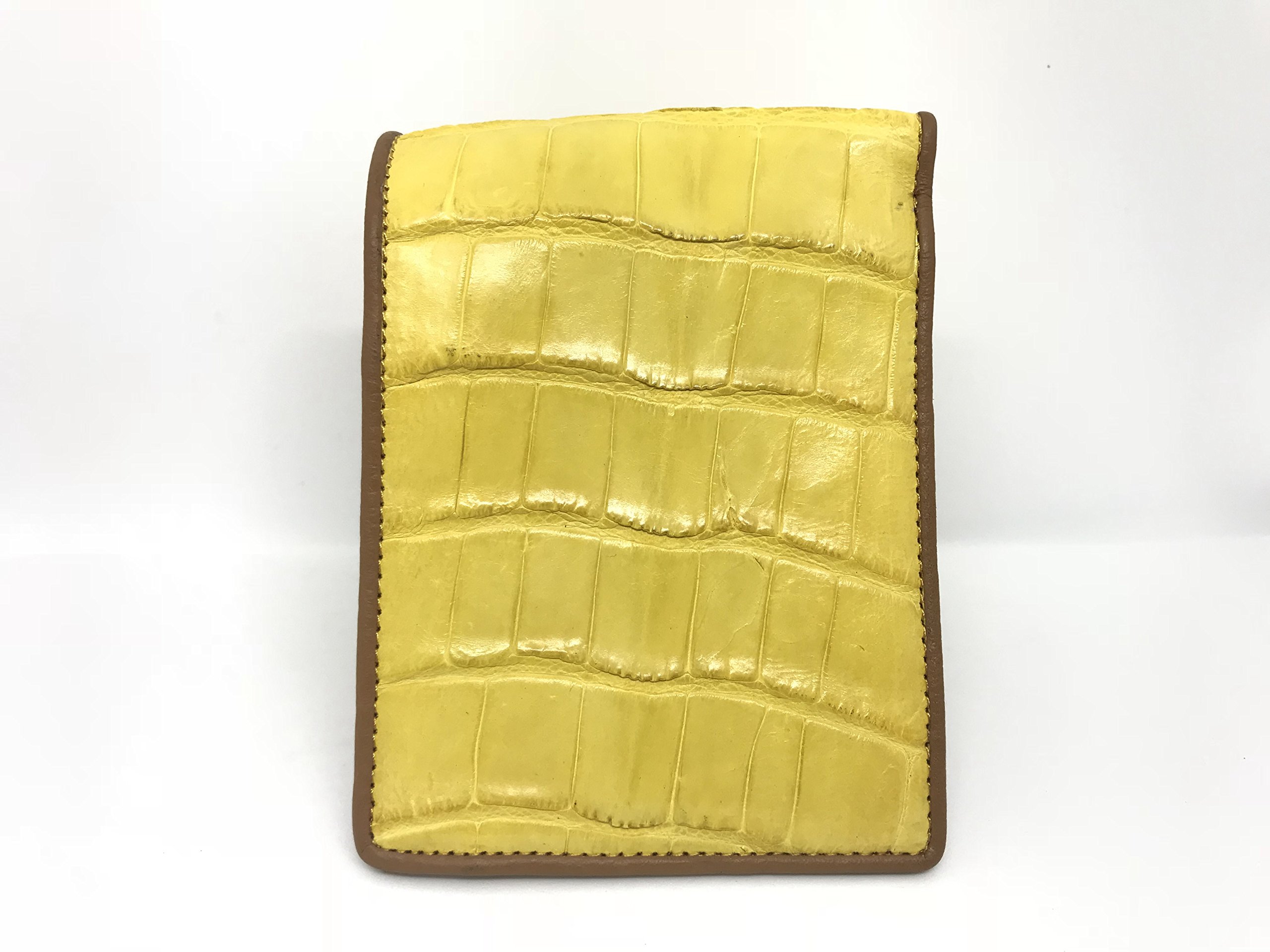 Genuine Crocodile Leather Bifold Wallet for Men - Luxury Alligator Skin Billfold Wallet - Perfect for Business, Travel & Everyday Use