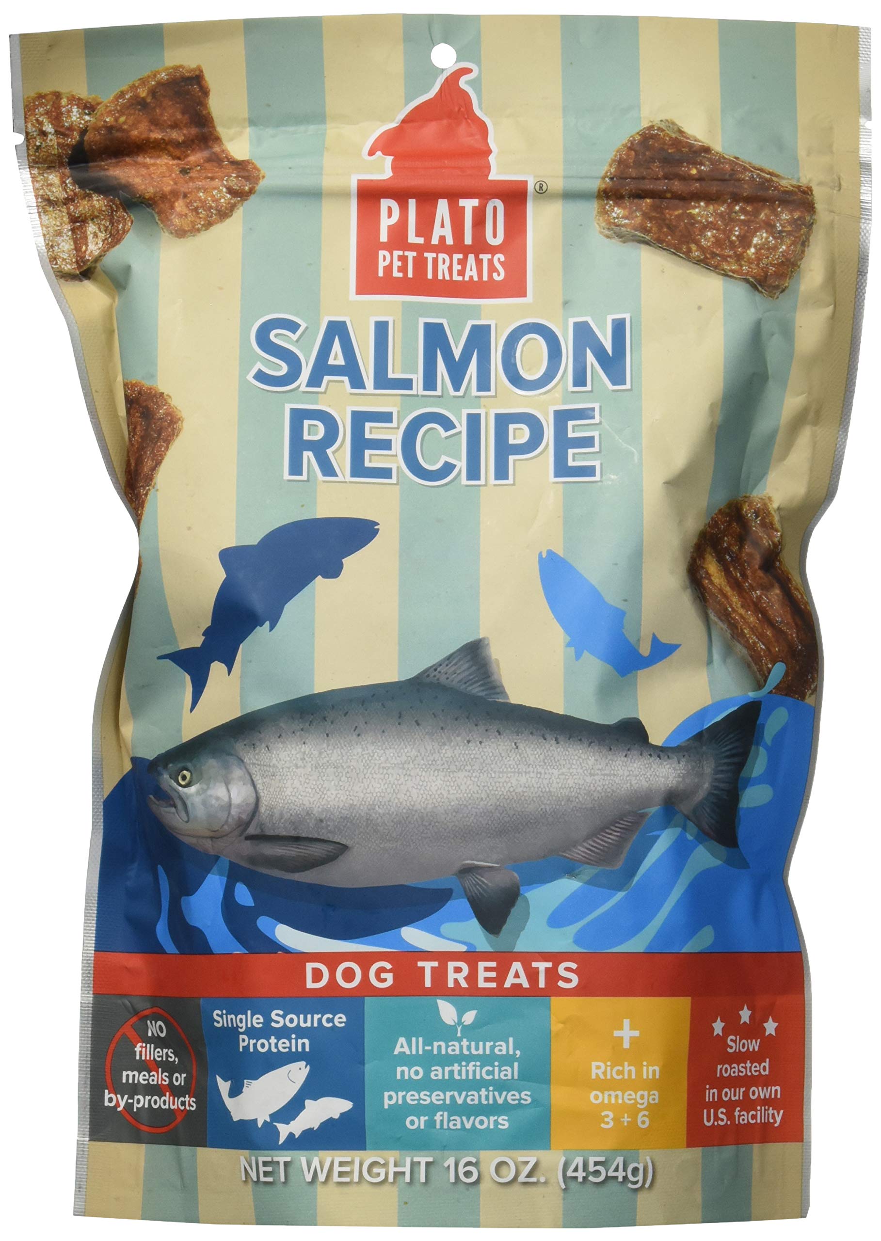 Premium All-Natural Salmon Dog Treats | Non-GMO, No Artificial Flavors or Preservatives | Made in USA | Healthy Snacks for Training & Rewarding Your Pet