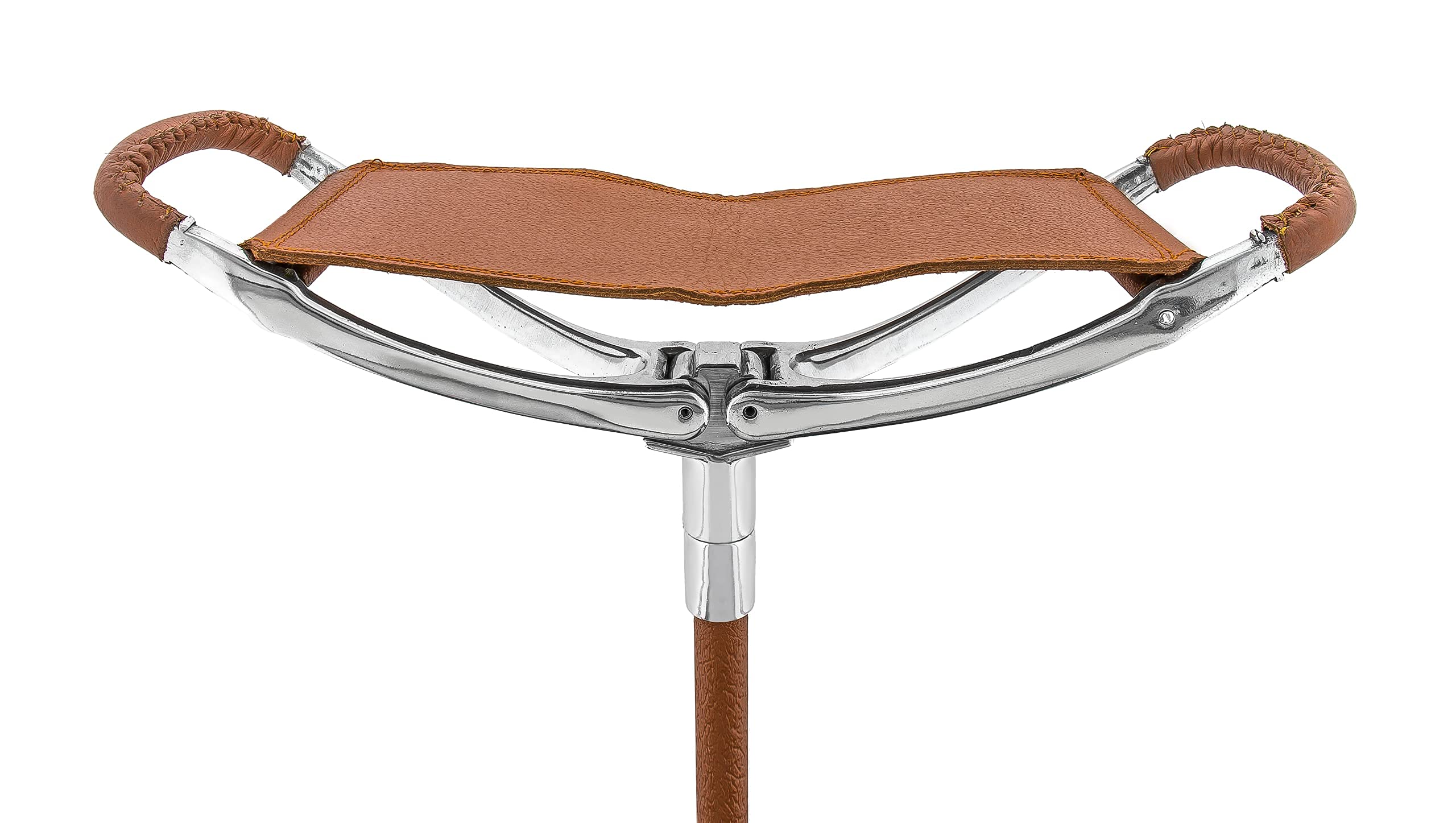 Genuine Leather Hammock Chair with Adjustable Shaft - Lightweight Portable Cane Seat for Indoor/Outdoor Use - Perfect Gift for Men & Women - Ideal for Patio, Garden, Balcony Relaxation