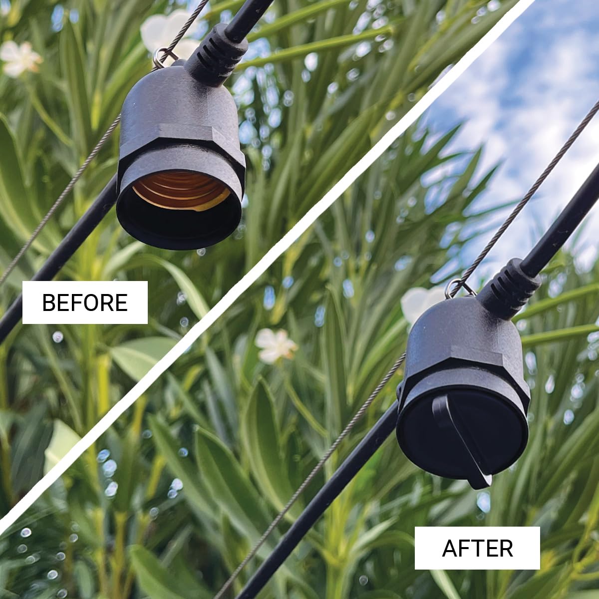 Childproof Light Socket Safety Cap Plugs - 5 Pack for String Lights, Recessed & Standard Sockets - Prevent Electric Shock & Dust - Perfect for Holiday Decor, Nursery Safety & Outdoor Lighting