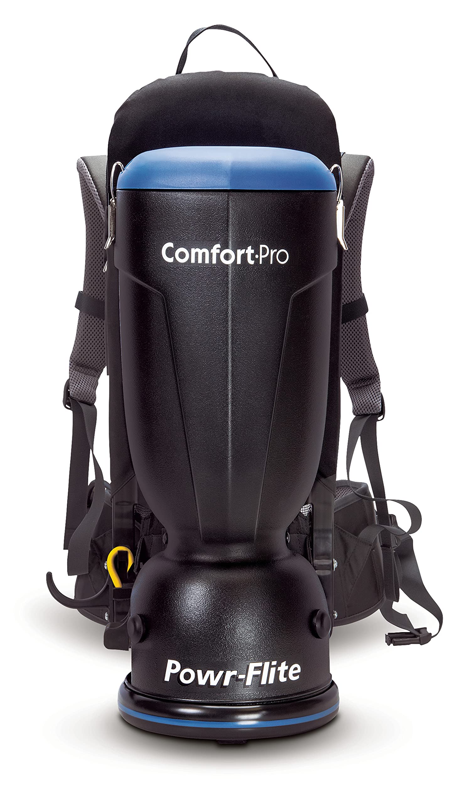 Powr-Flite Comfort Pro BP6S Backpack Vacuum Cleaner - 6 Quart Commercial Canister Vacuum with HEPA Filter - Ideal for Office Cleaning, Janitorial Services & Large Area Maintenance