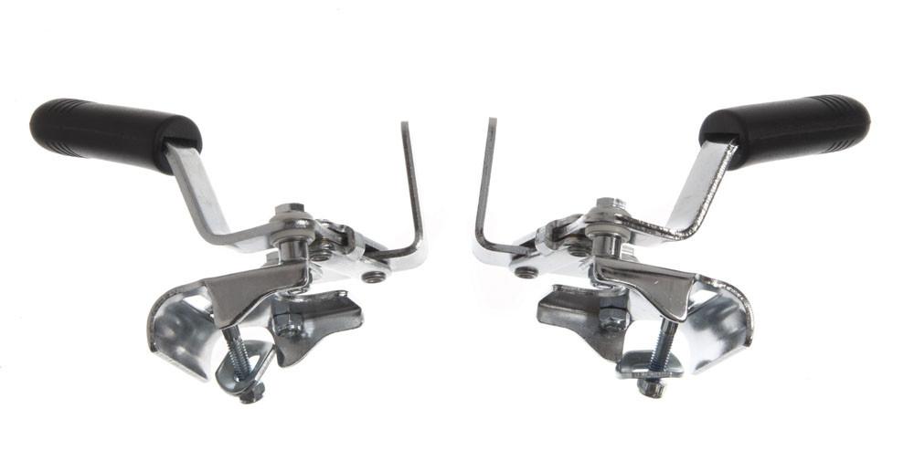 Wheelchair Wheel Lock Horizontal Bolt Assembly (Pair) - Durable Mobility Aid Accessory for Home & Outdoor Use