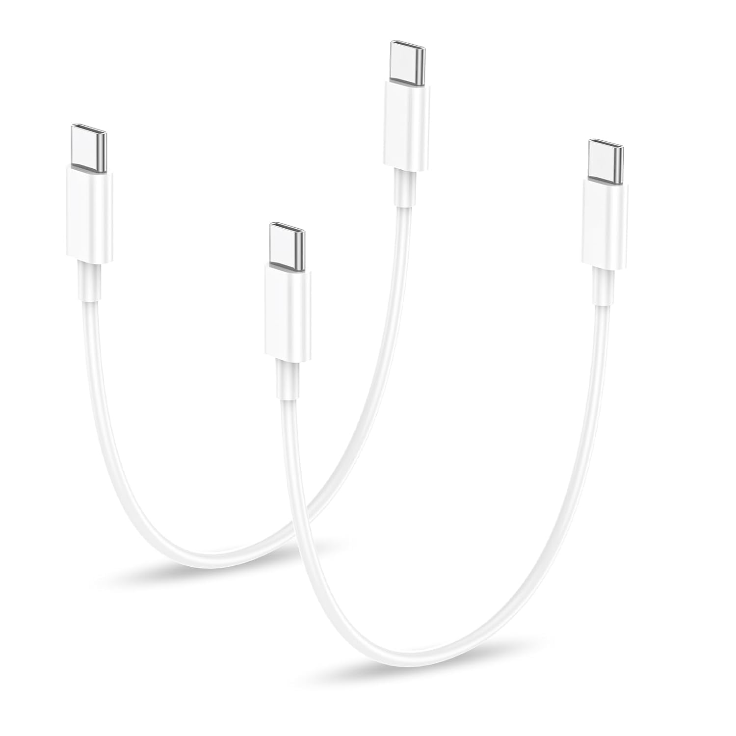 Fast Charging USB C to USB C Cable 1ft - Compatible with iPhone 16/15 Pro Max/Plus, MacBook Air 13