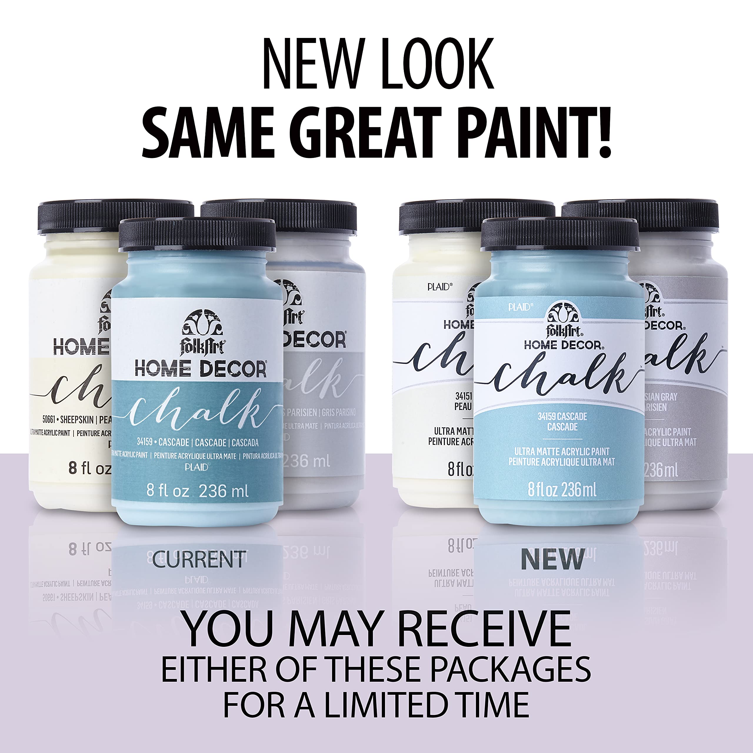 FolkArt Multi-Surface Chalk Paint for Furniture & Crafts - 8 oz (Cascade, 34159) - Perfect for DIY Home Decor, Chalk Painting Projects & Upcycling Furniture