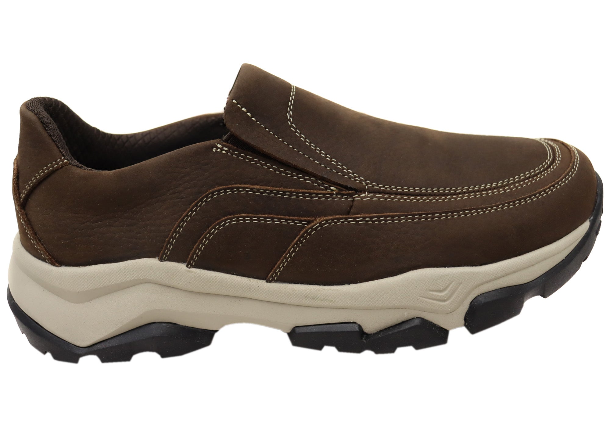 Rockport Ease RO Men's Leather Slip-On Comfort Shoes - Perfect for Casual Wear, Travel & Everyday Comfort