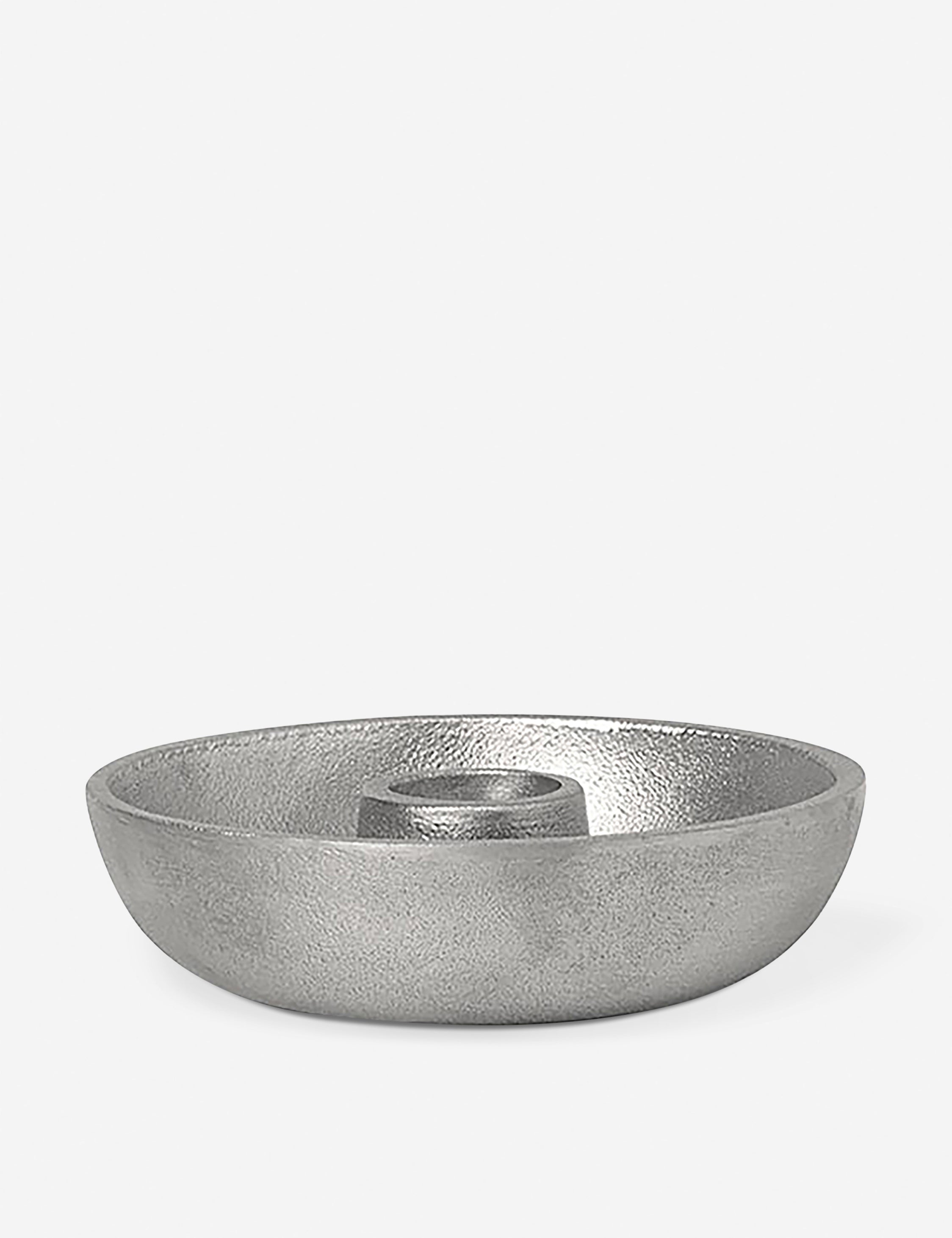 Ferm Living Modern Ceramic Bowl Candle Holder - Elegant Home Decor for Dining Table, Living Room, and Wedding Centerpieces