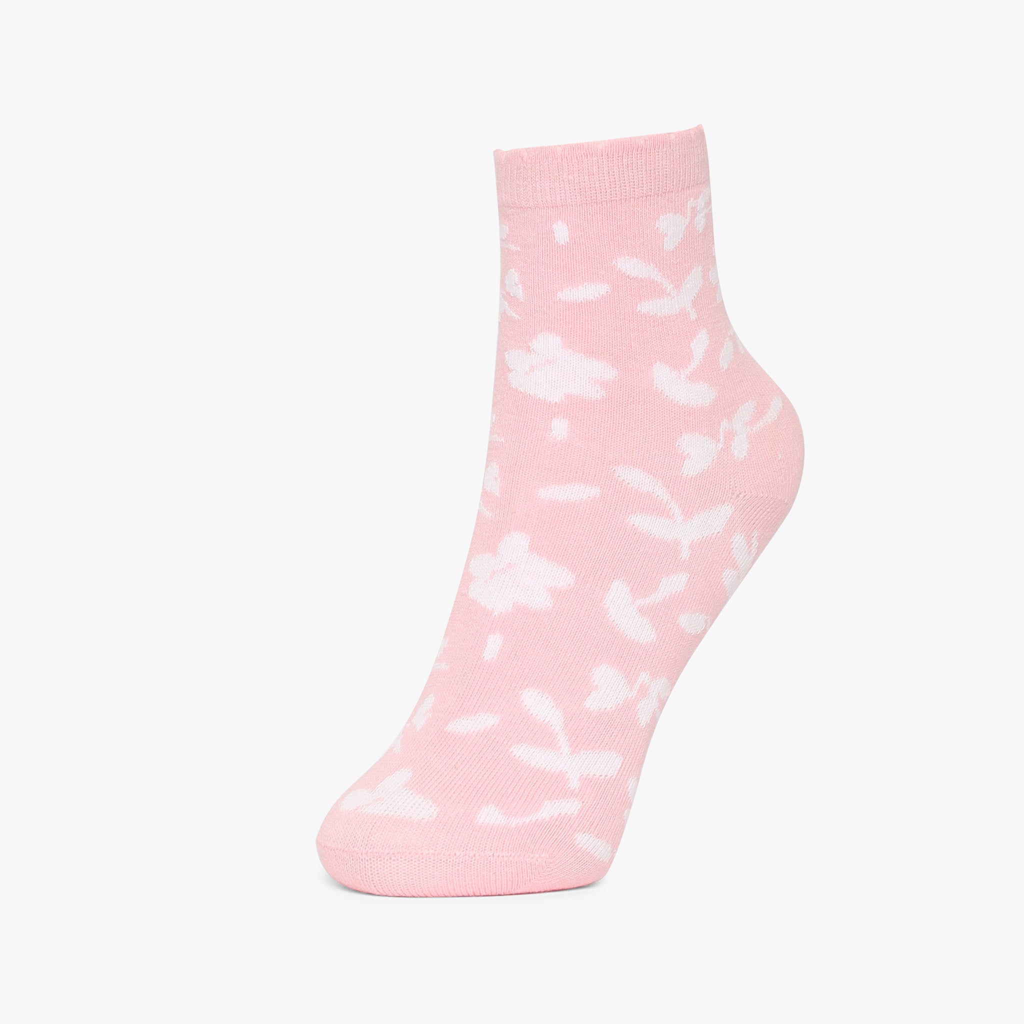 Cute Girls Ankle Socks with Fun Prints - 2 Pairs Pack - Perfect for School, Sports & Everyday Wear