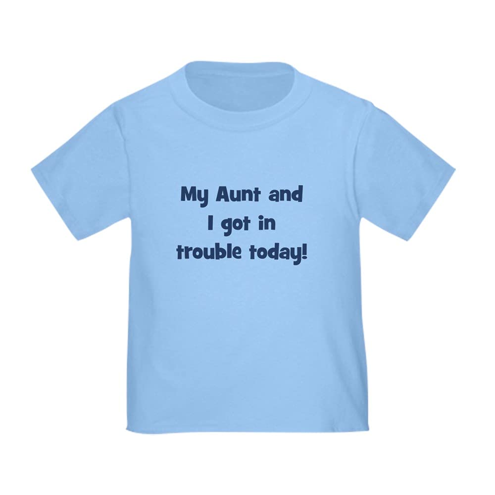 My Aunt and I Got in Trouble Funny Toddler T-Shirt - Cute Matching Outfit for Toddlers & Aunts - Perfect for Family Photos, Birthday Gifts & Special Occasions
