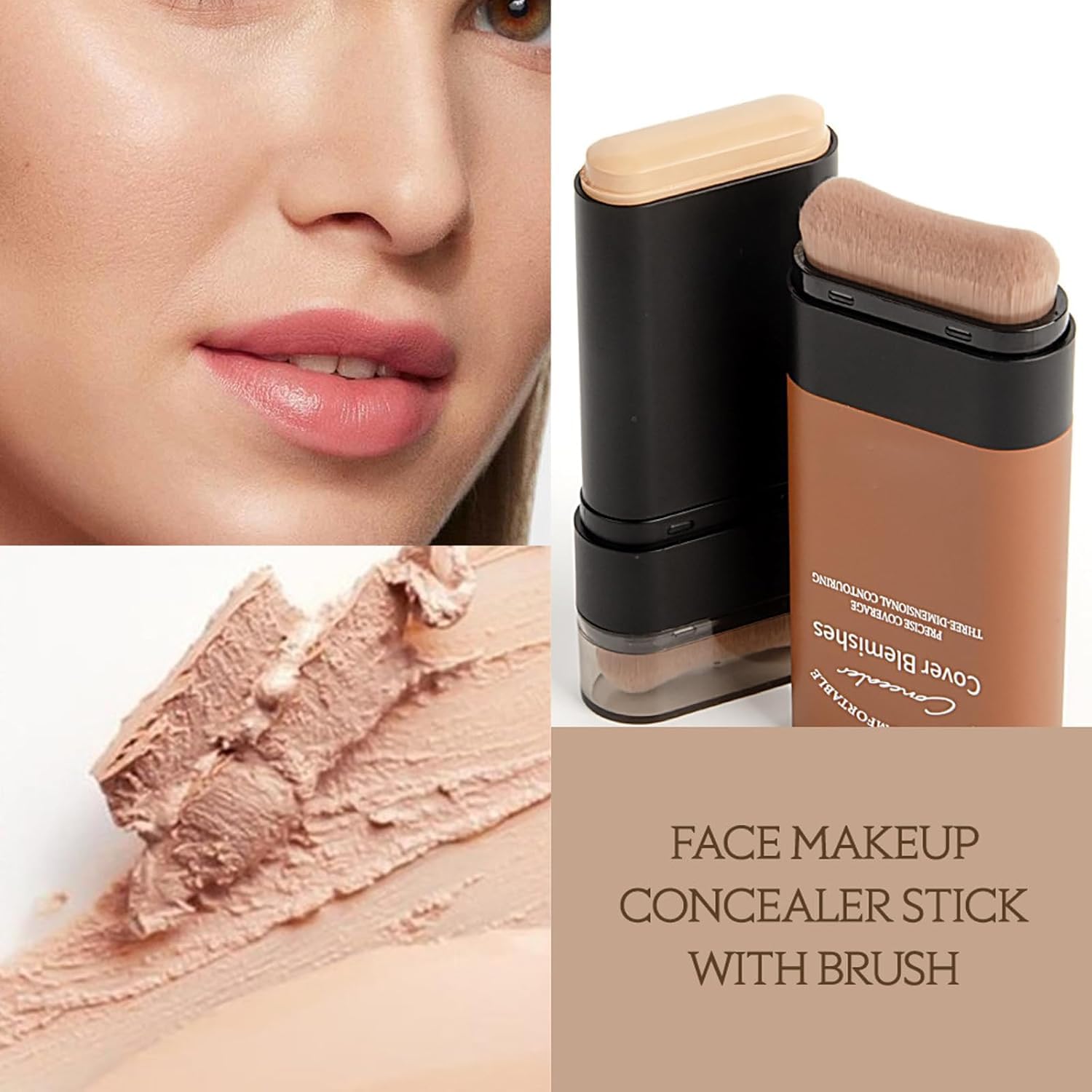 Eternipeace Korean Foundation Stick - Hydrating, Lightweight & Anti-Wrinkle for Flawless Coverage (Natural)