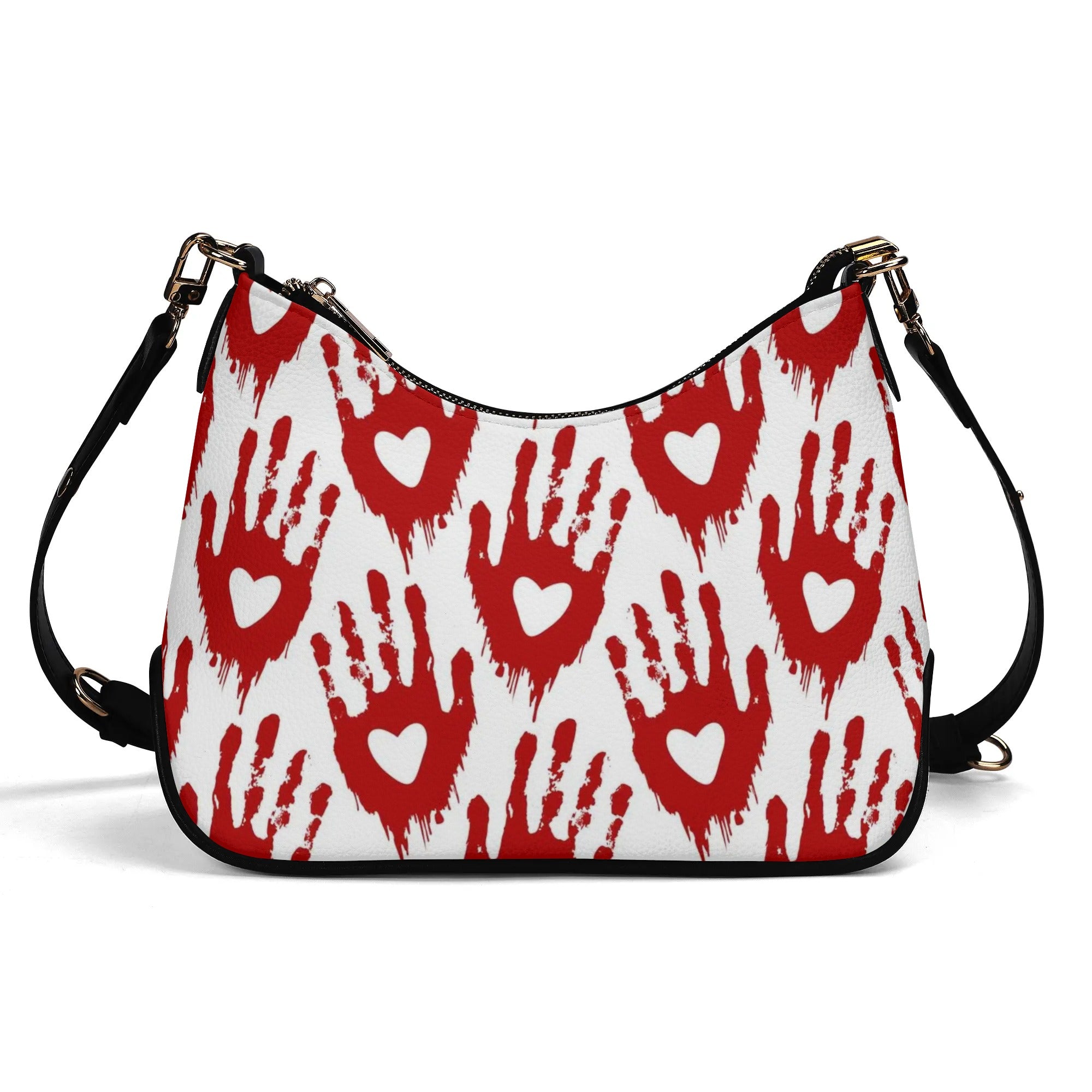 Stylish Bloody Love Leather Handbag with Chain - Perfect for Date Nights, Parties & Casual Outings