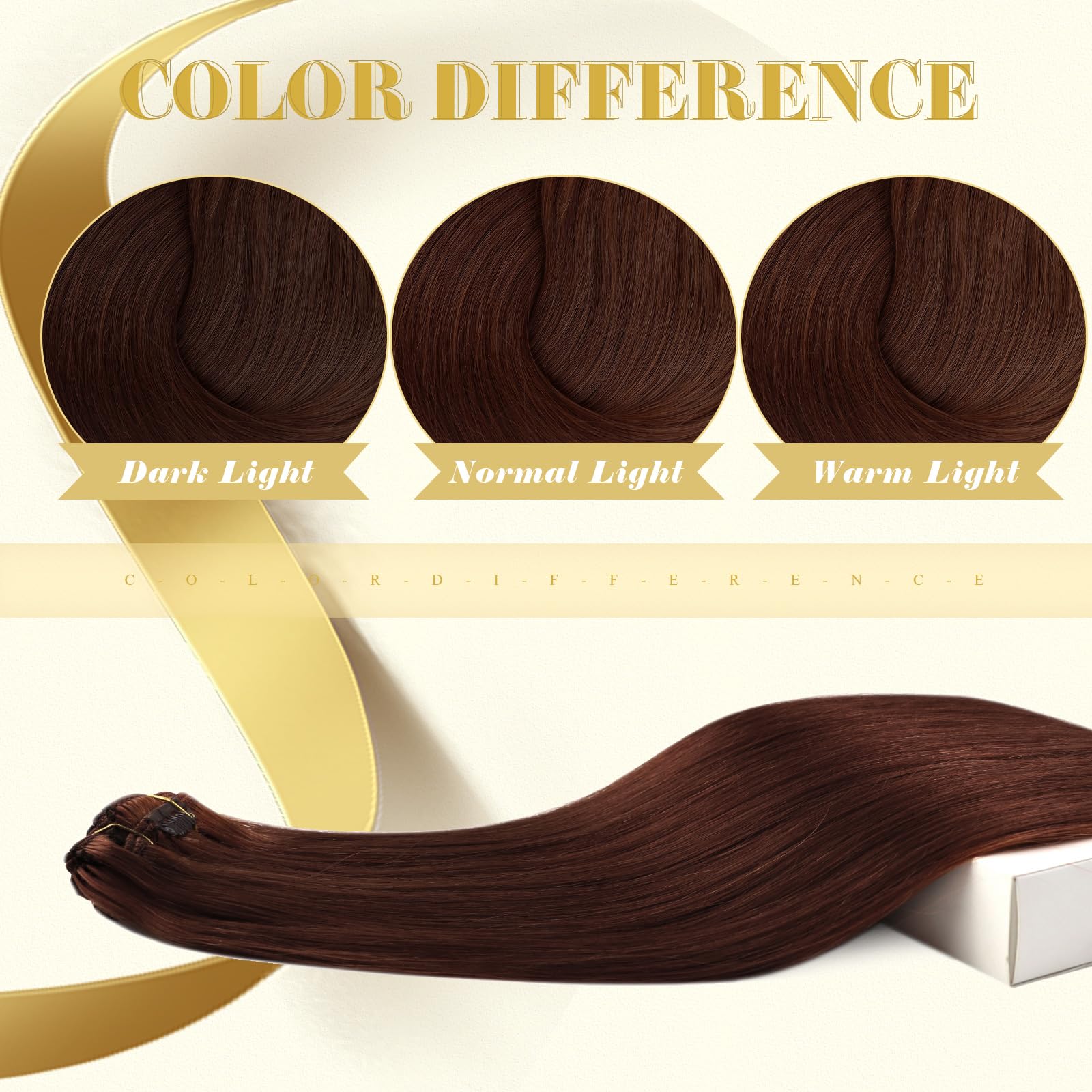 Ve Sunny Auburn Clip-in Human Hair Extensions - 5pcs 80g 12inch Real Human Hair for Cosplay & Daily Styling - Natural Red Auburn & Dark Auburn Shades for Volume & Length - Perfect for Parties, Weddings & Special Occasions