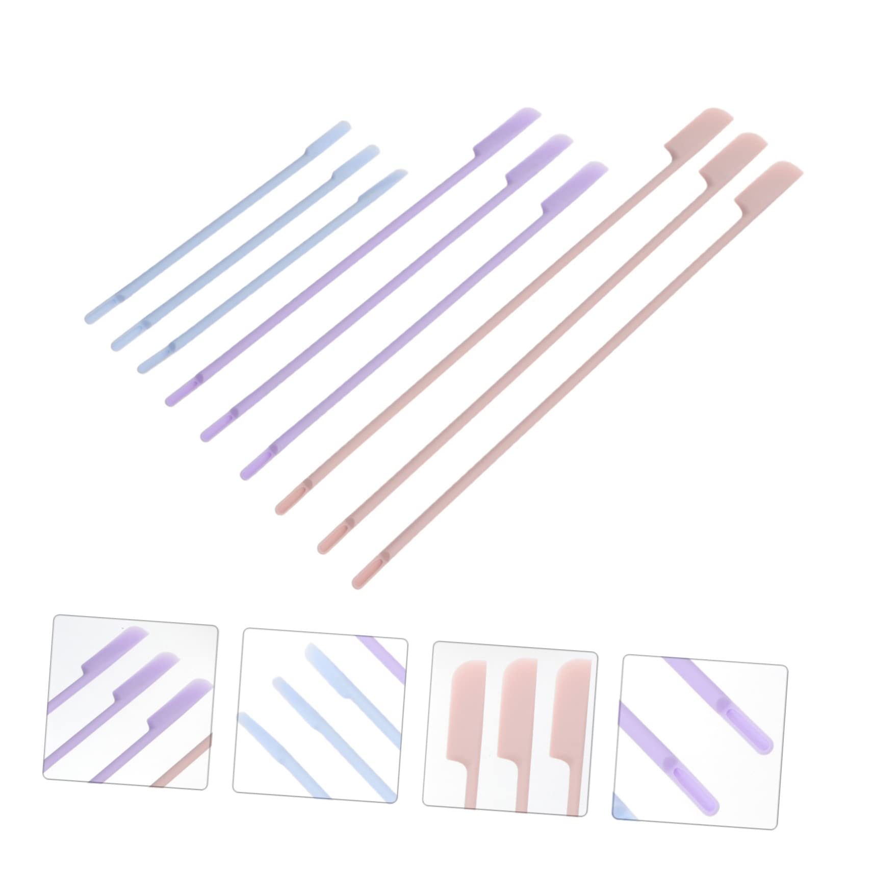 iPetboom 18-Piece Silicone Spatula Set - 9 Makeup Applicators for Cream, Lotion & Lipstick - Reusable Beauty Spatulas for Women - Perfect for Skincare, Face Mask & Cosmetic Application