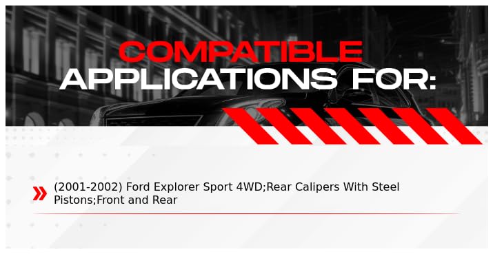R1 Concepts Complete Front & Rear Brake Kit - Semi-Metallic Brake Pads and Rotors for 2001-2002 Ford Explorer Sport | Improved Stopping Power for Daily Driving & Towing