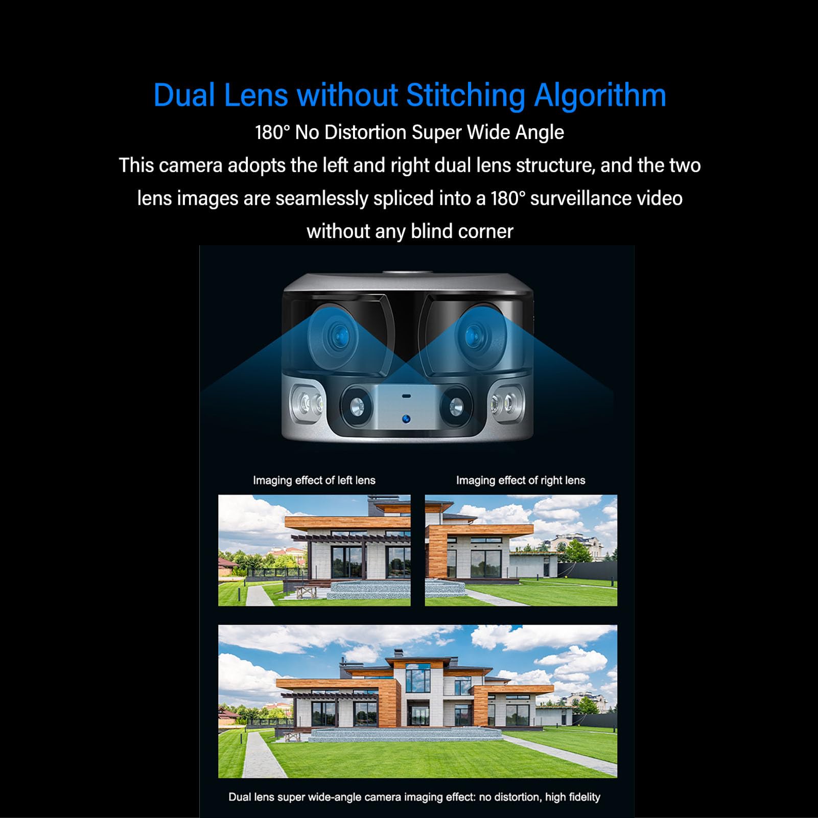 Plyisty Solar Security Camera - Wireless Outdoor Surveillance System with Dual Cameras, 18000mAh Rechargeable Battery & Solar Panel, IP66 Waterproof, Color Night Vision, Motion Detection - Ideal for Home Security, Backyard Monitoring, and Business Protection
