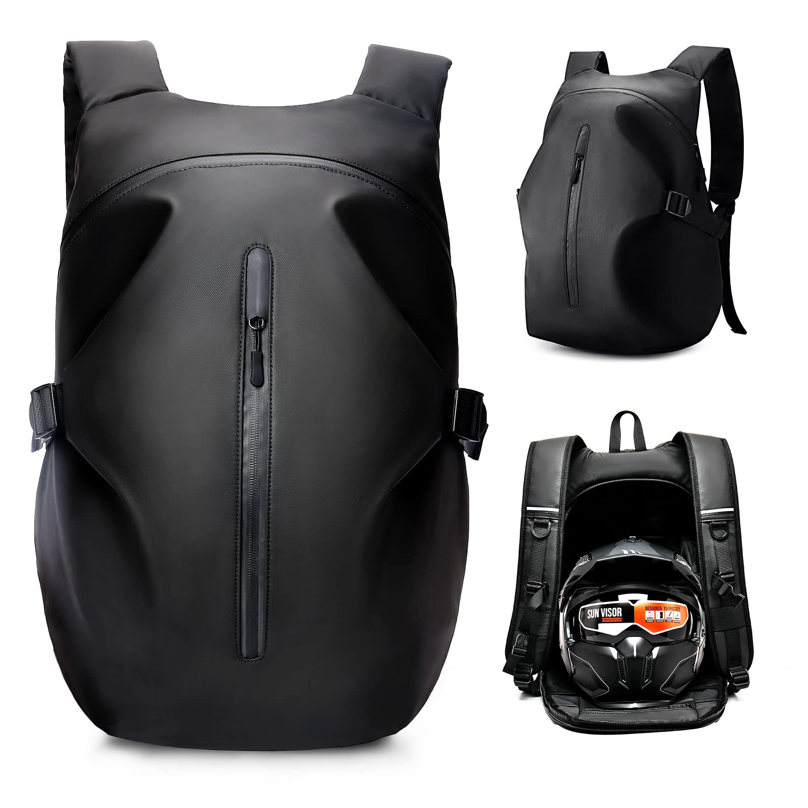 **Waterproof Motorcycle Backpack for Men - Durable Helmet Storage & Travel Backpack - Ideal for Commuting, Road Trips & Adventure Riding**
